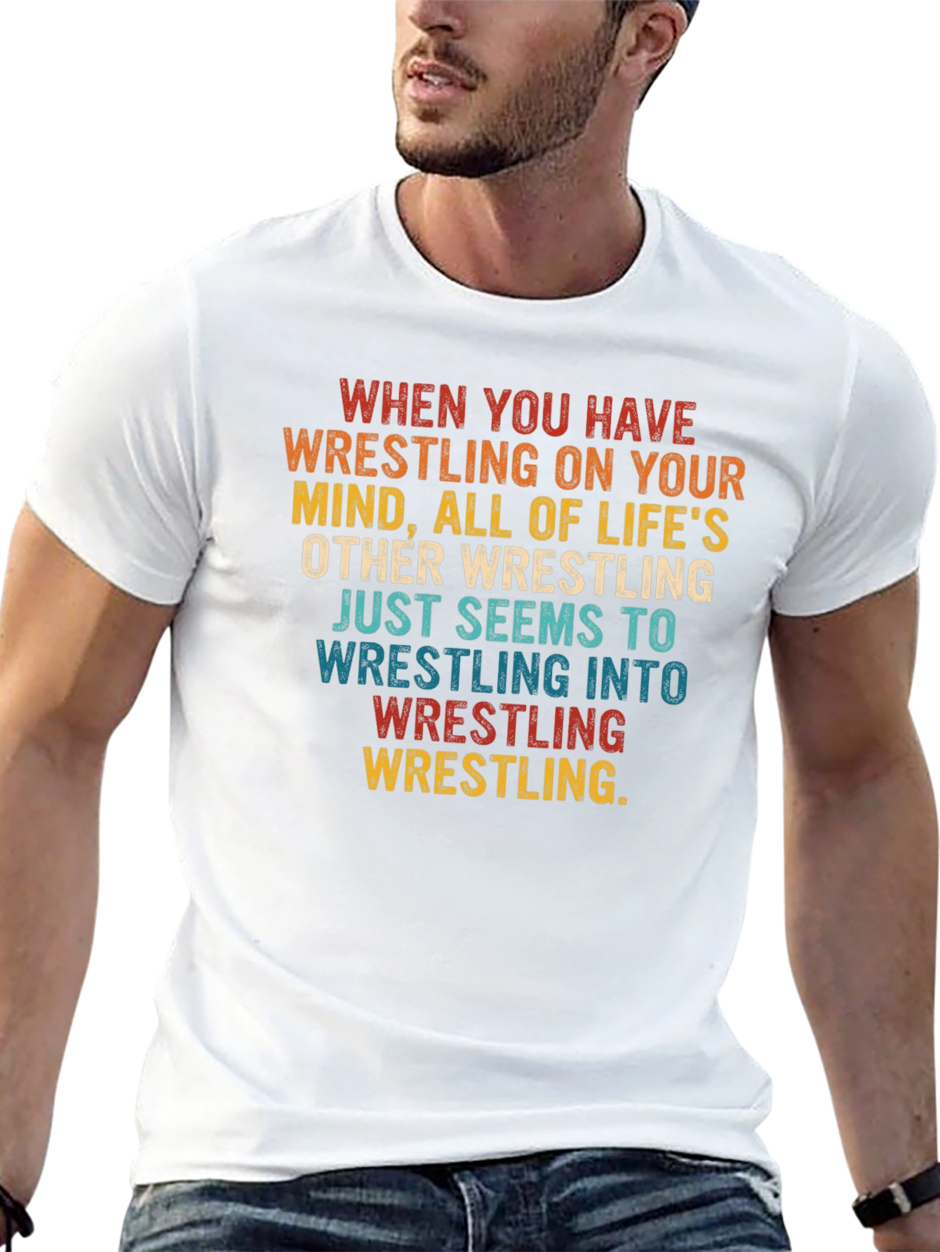 Wrestling Mindset Graphic Tee - Funny Sport T-Shirt