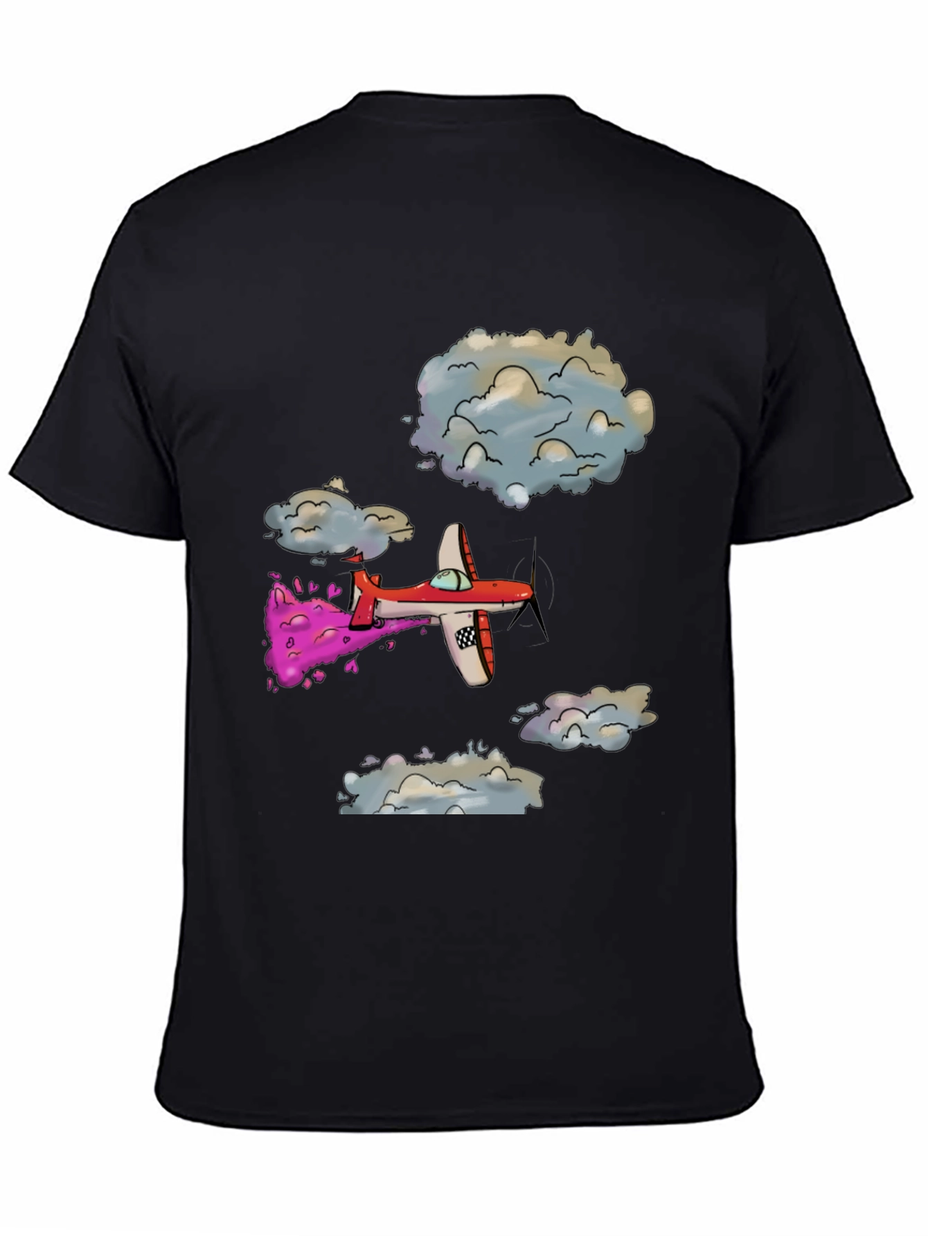 Cartoon Airplane Graphic Tee - Fly High in Style!