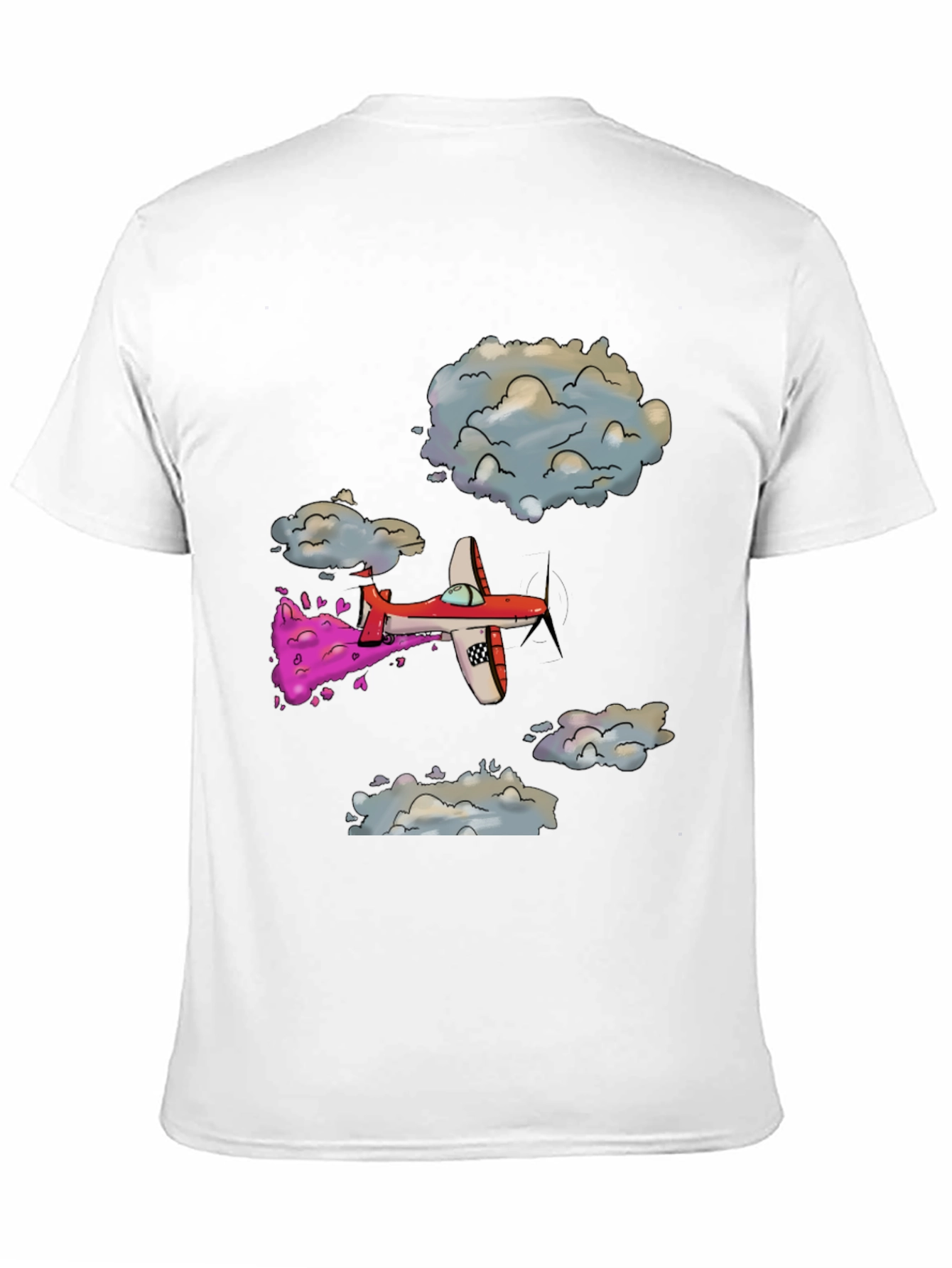 Cartoon Airplane Graphic Tee - Fly High in Style!