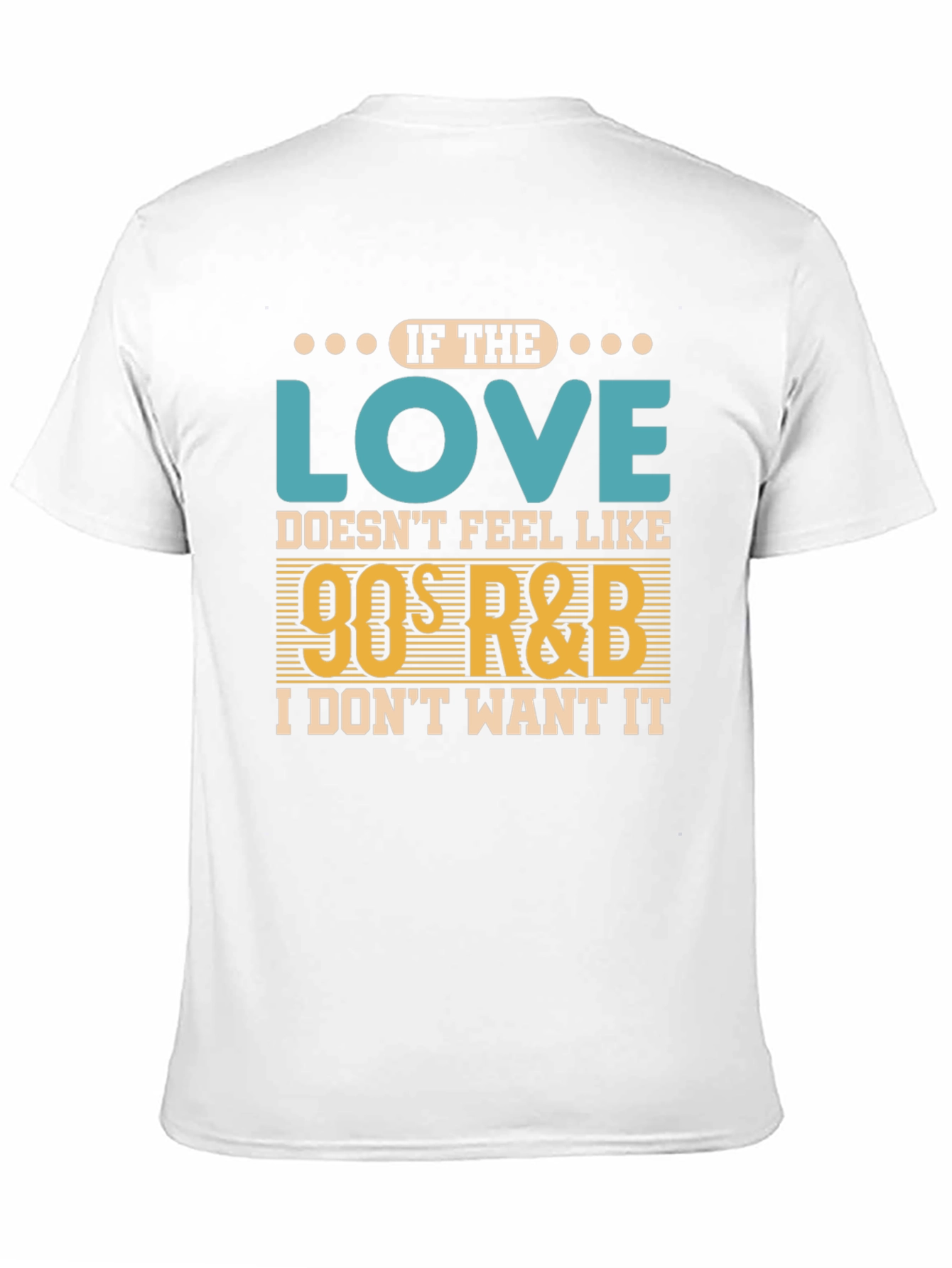 90s R&B Music Lover Black T-Shirt
