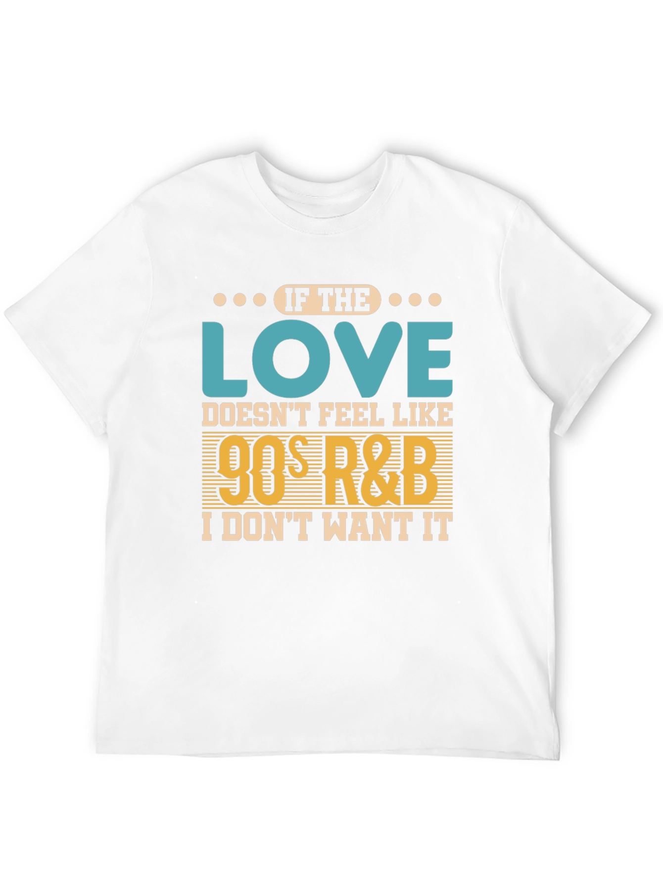 90s R&B Music Lover Black T-Shirt