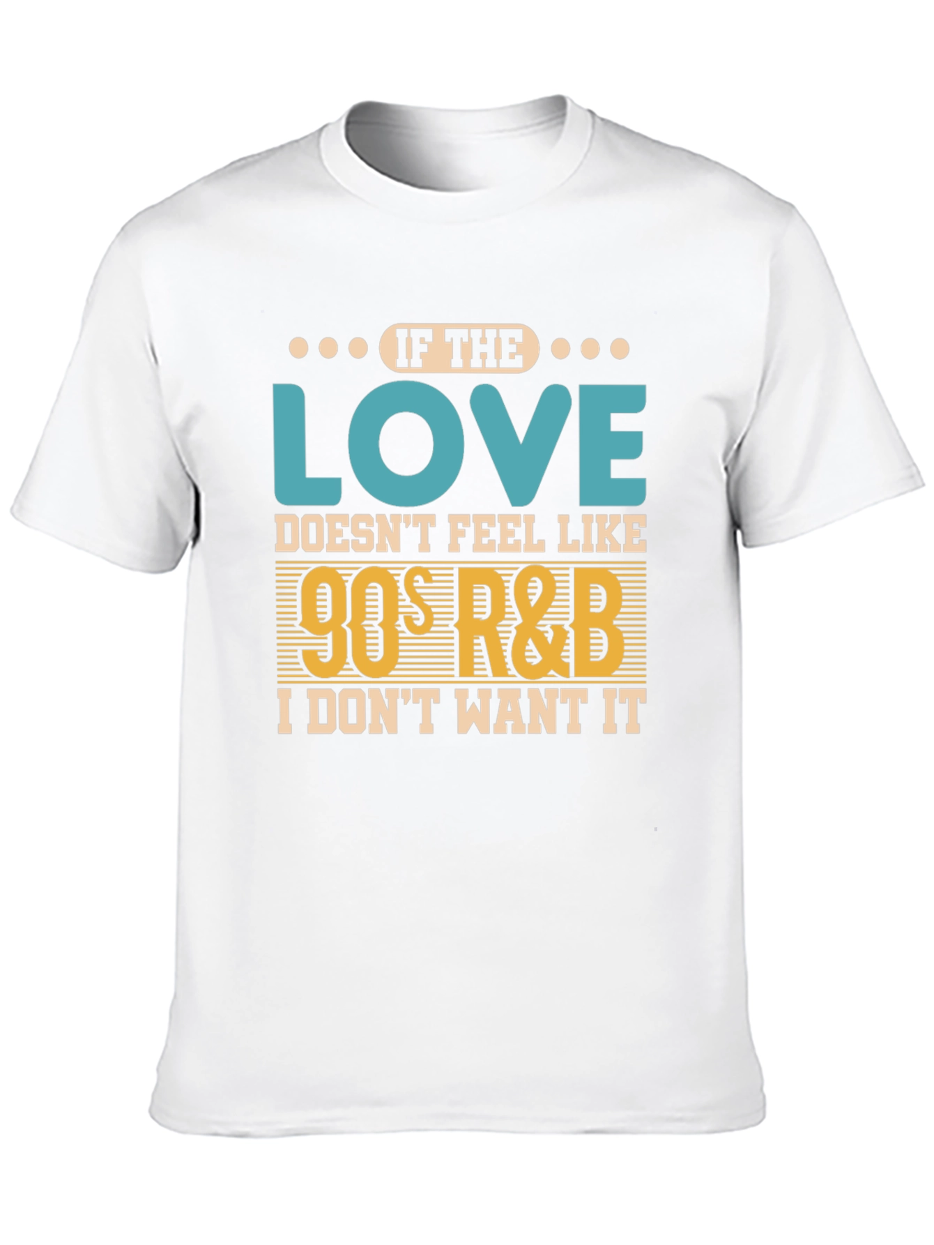 90s R&B Music Lover Black T-Shirt