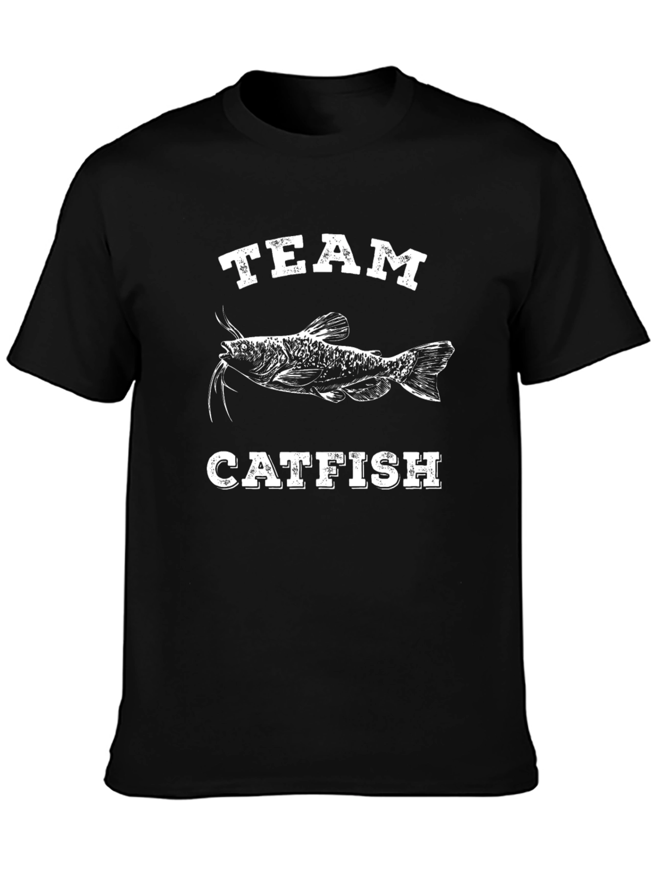 Team Catfish T-Shirt - Black Fishing Tee