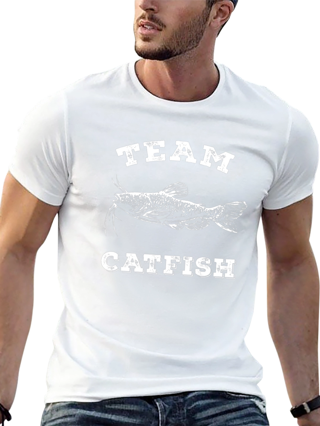 Team Catfish T-Shirt - Black Fishing Tee