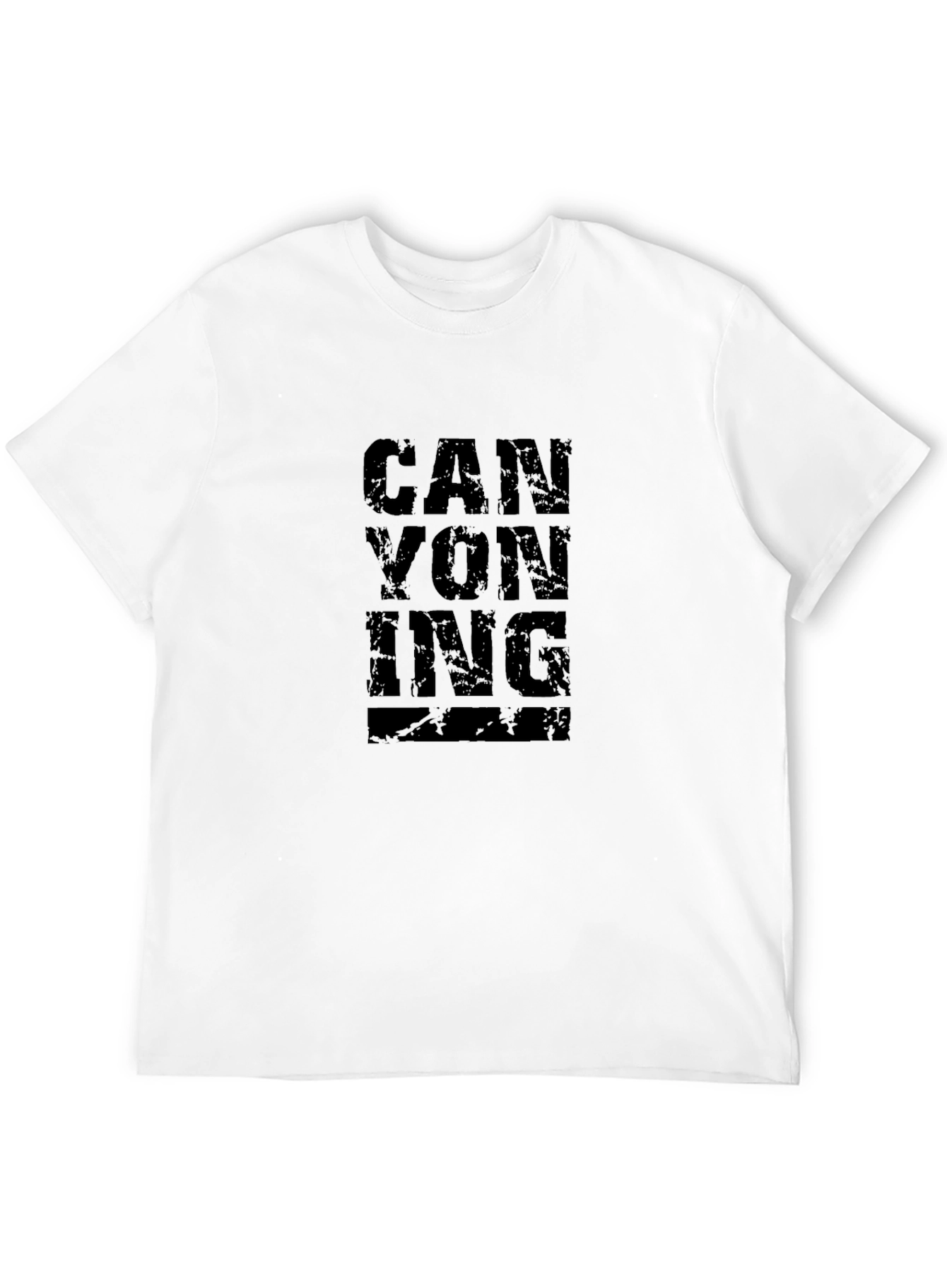 Canyoning Black T-Shirt Adventure Sportswear