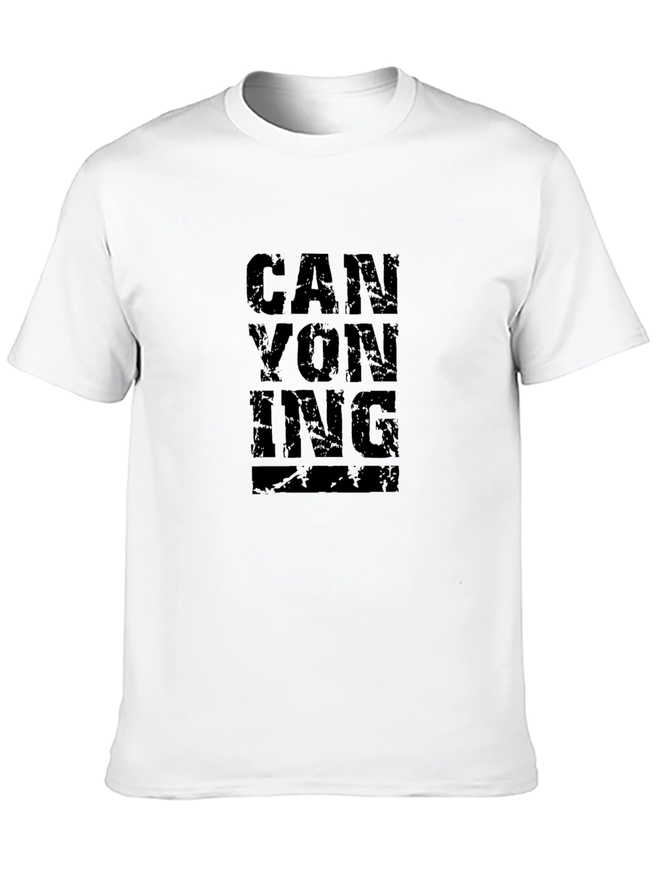 Canyoning Black T-Shirt Adventure Sportswear