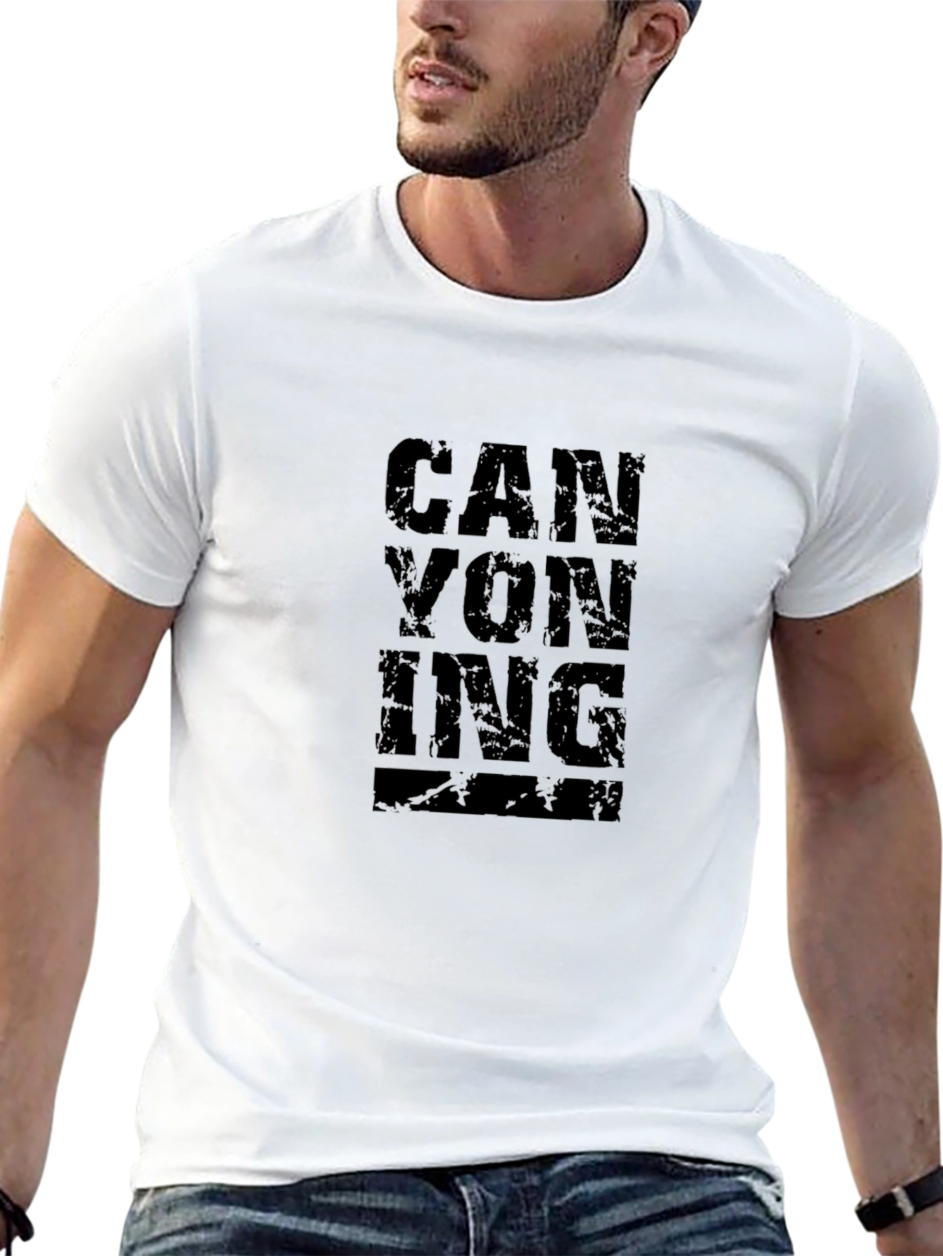 Canyoning Black T-Shirt Adventure Sportswear