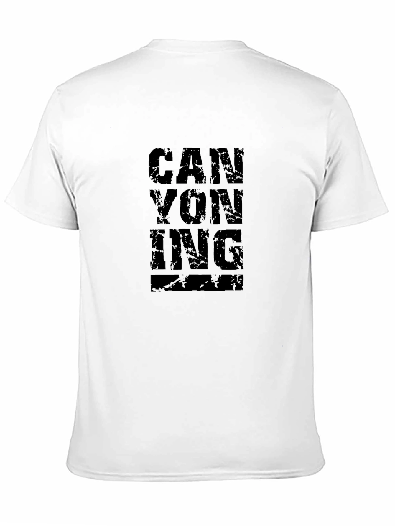 Canyoning Black T-Shirt Adventure Sportswear
