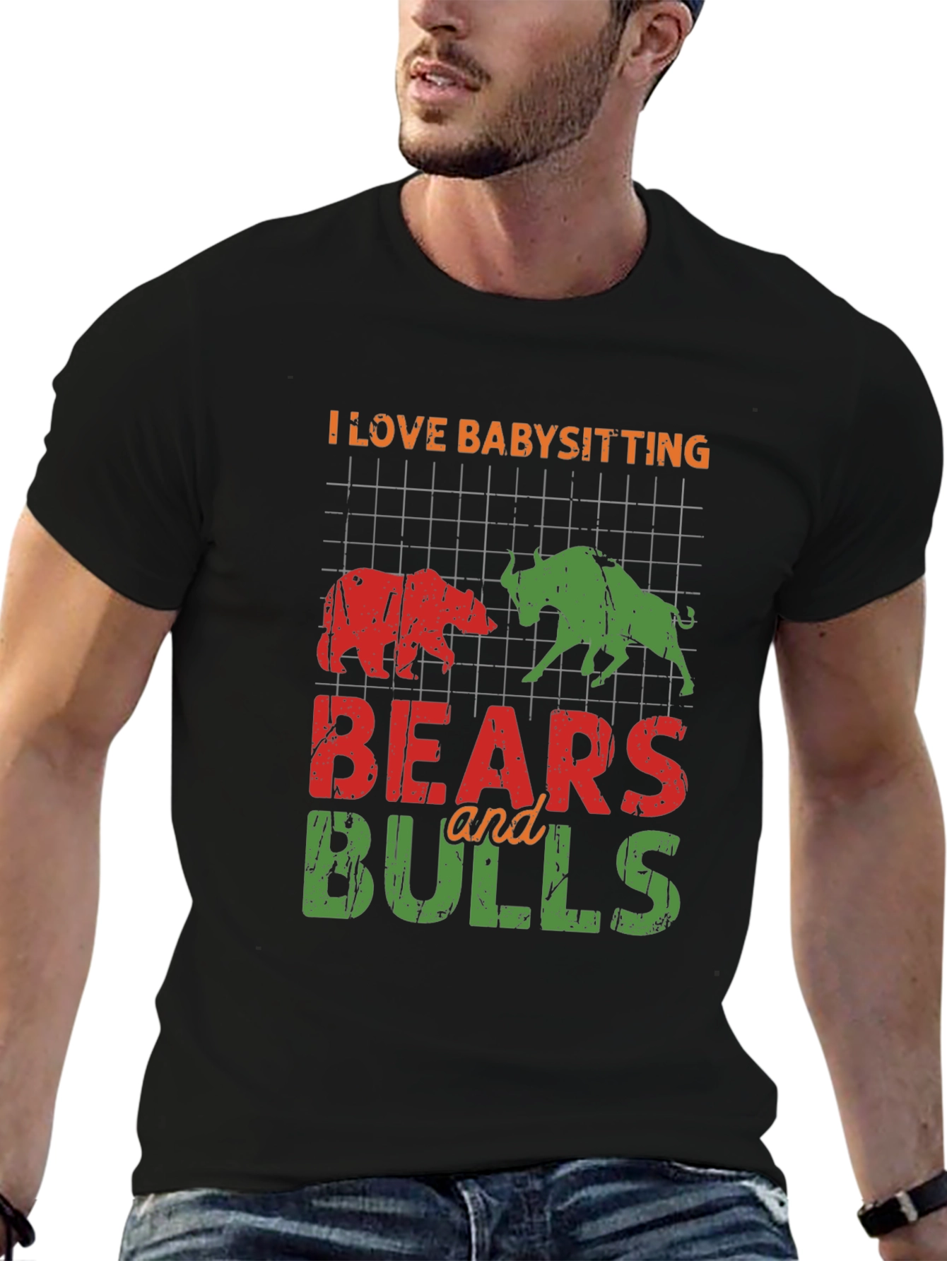 Babysitting Bears and Bulls Graphic Tee