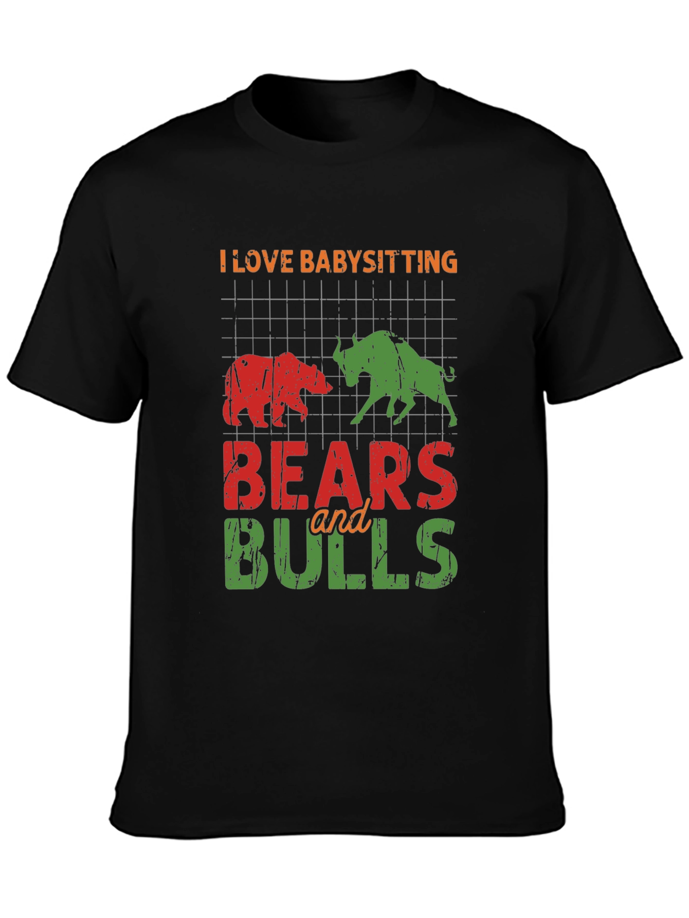 Babysitting Bears and Bulls Graphic Tee
