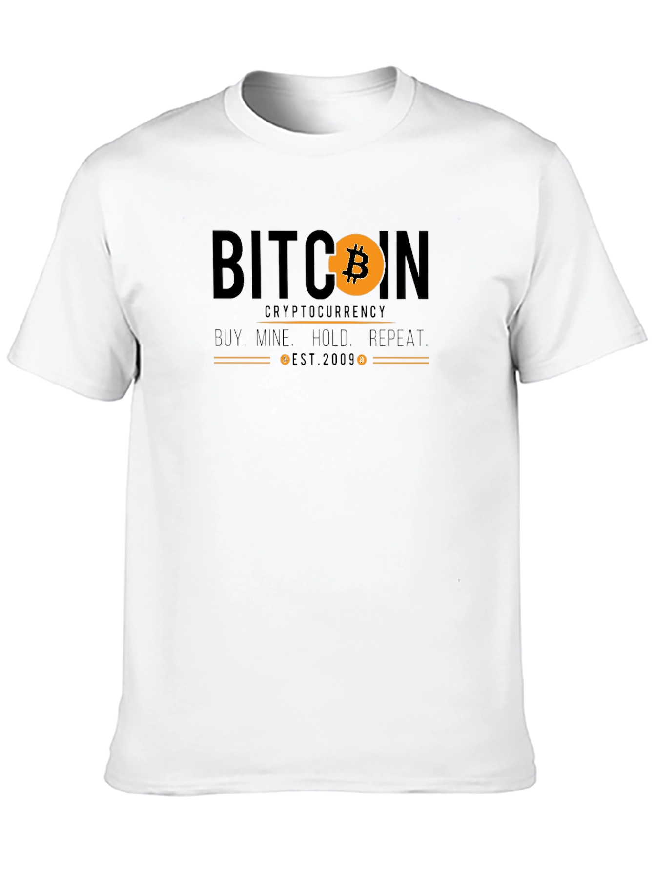 Bitcoin Cryptocurrency Graphic T-Shirt