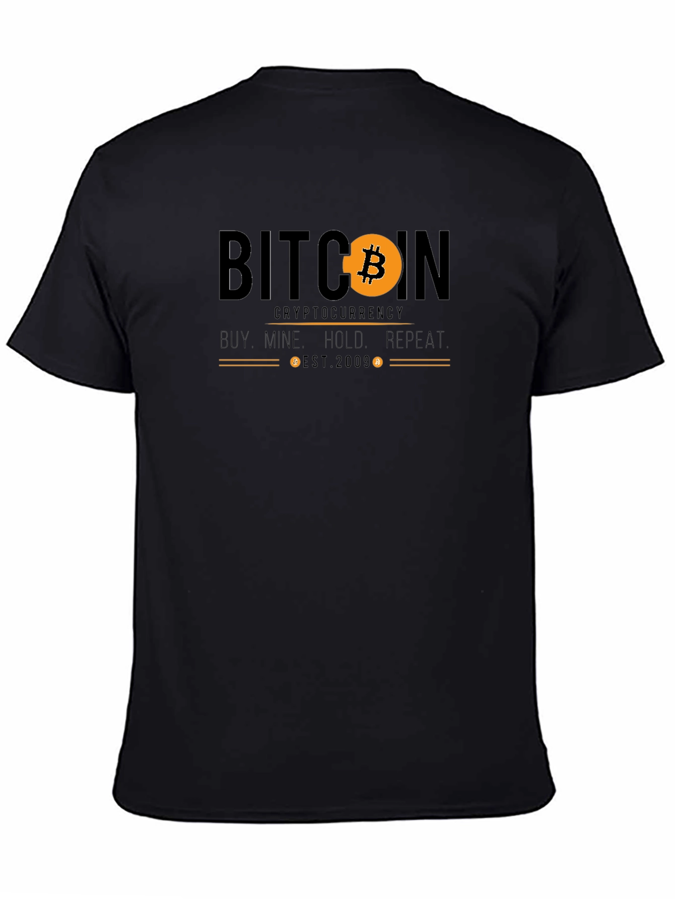Bitcoin Cryptocurrency Graphic T-Shirt