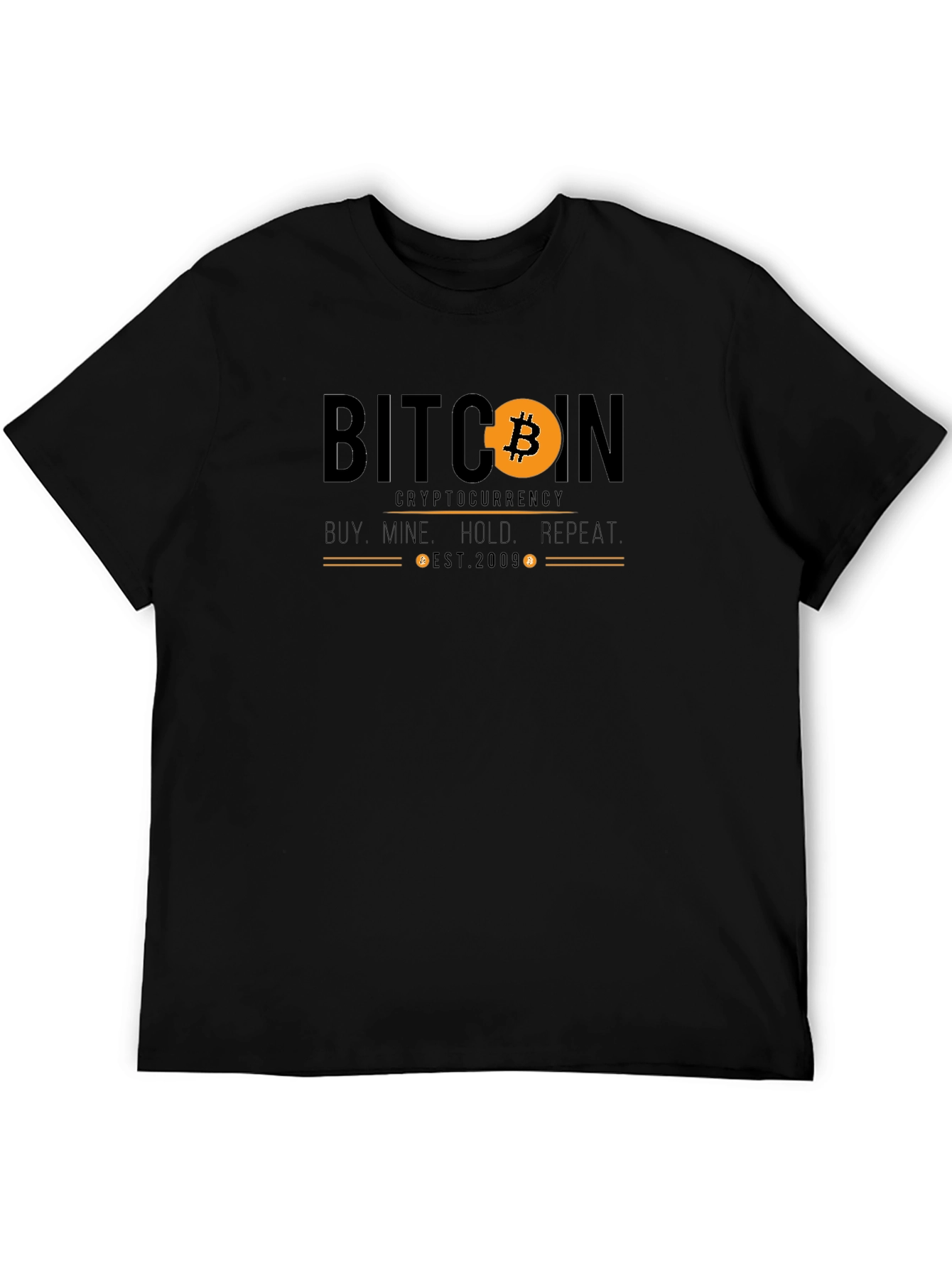 Bitcoin Cryptocurrency Graphic T-Shirt