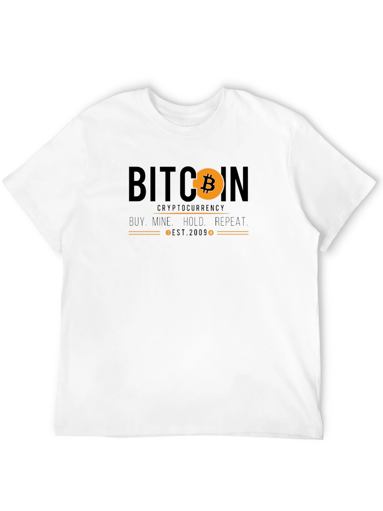 Bitcoin Cryptocurrency Graphic T-Shirt