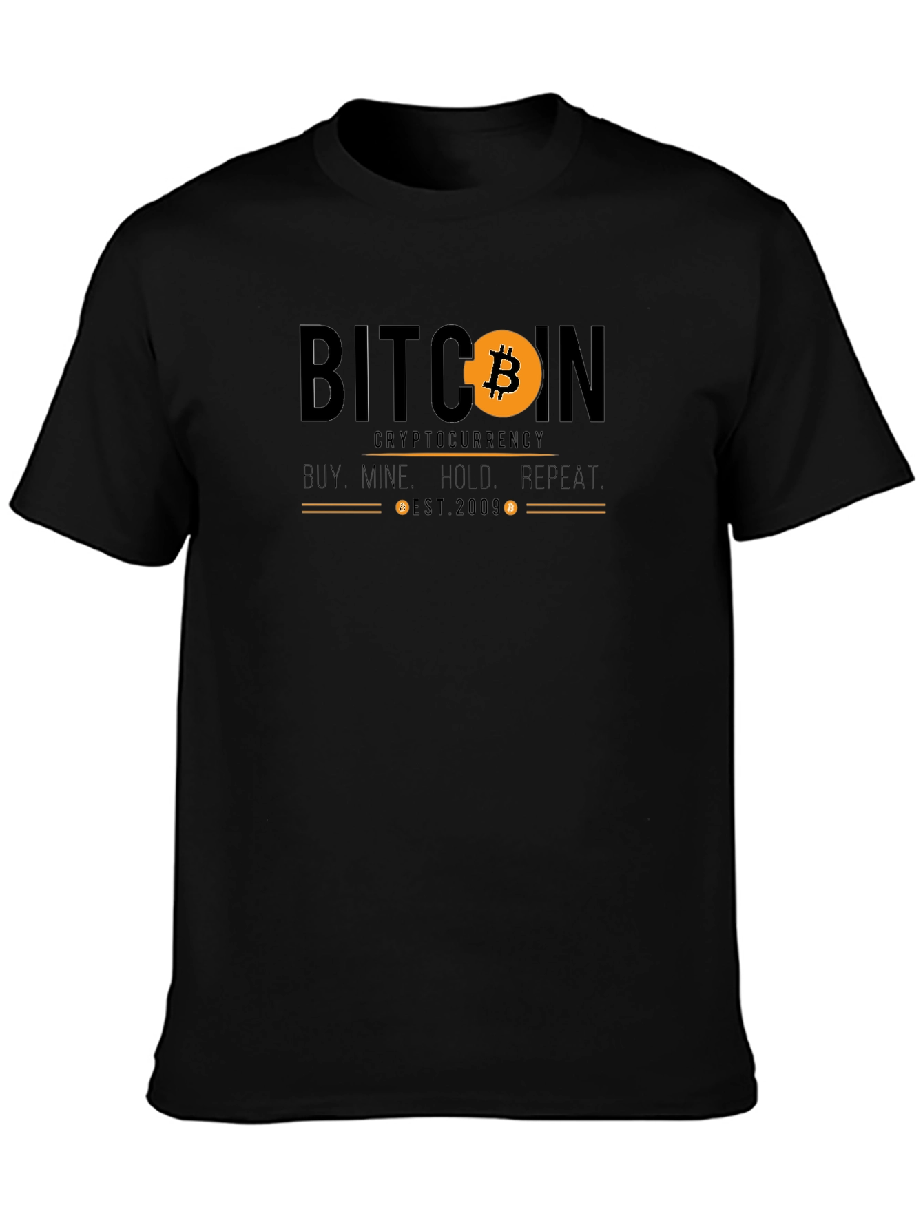 Bitcoin Cryptocurrency Graphic T-Shirt