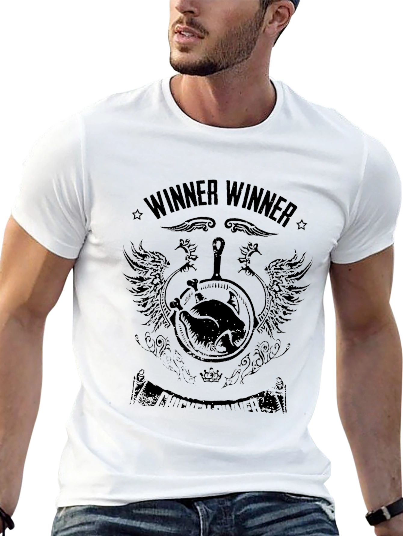 Winner Winner T-Shirt: Black Gaming Tee