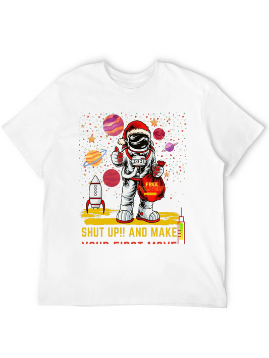 Astronaut Santa T-Shirt: Holiday Space Gift