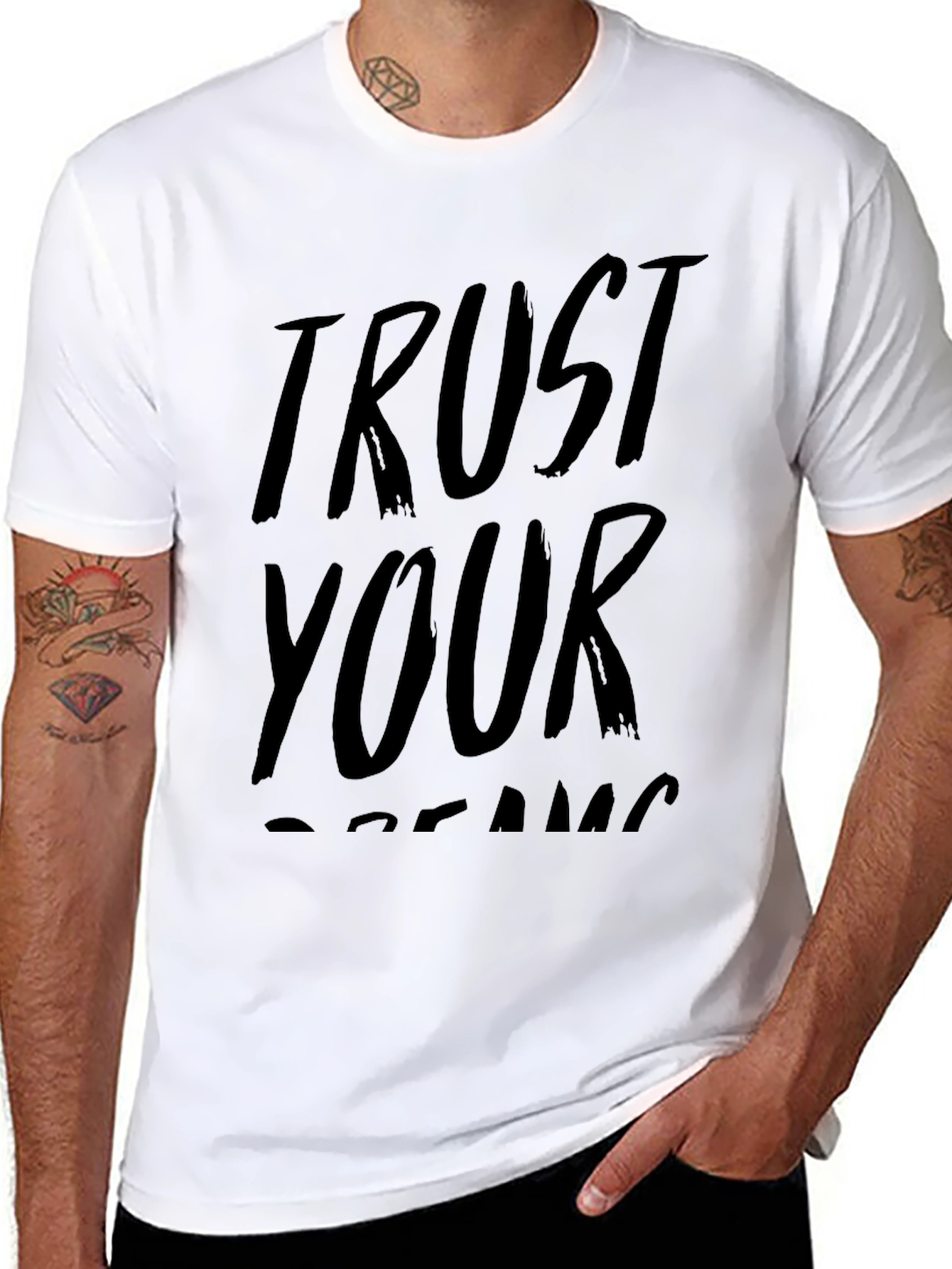Trust Your Dreams Graphic Tee - Black