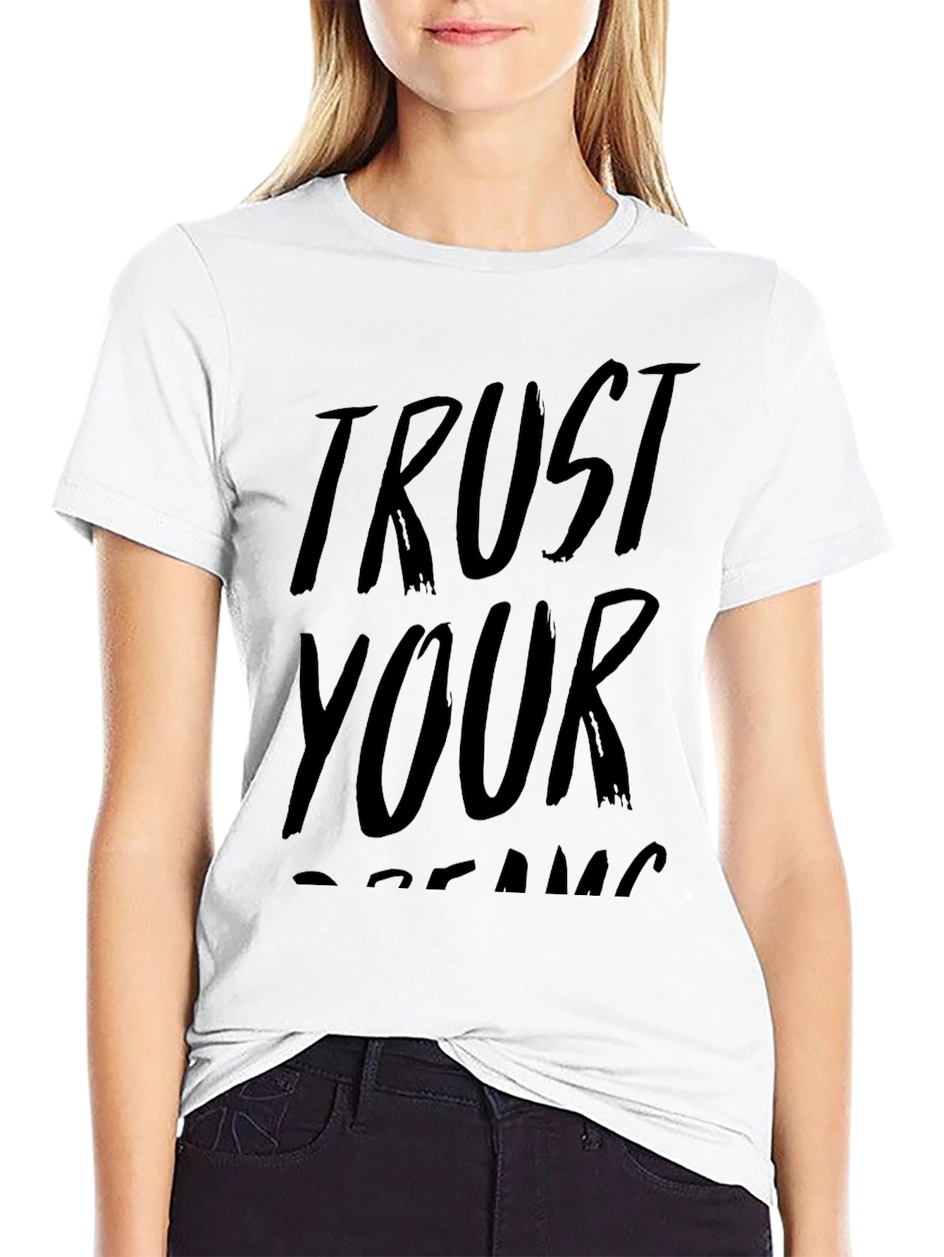 Trust Your Dreams Graphic Tee - Black