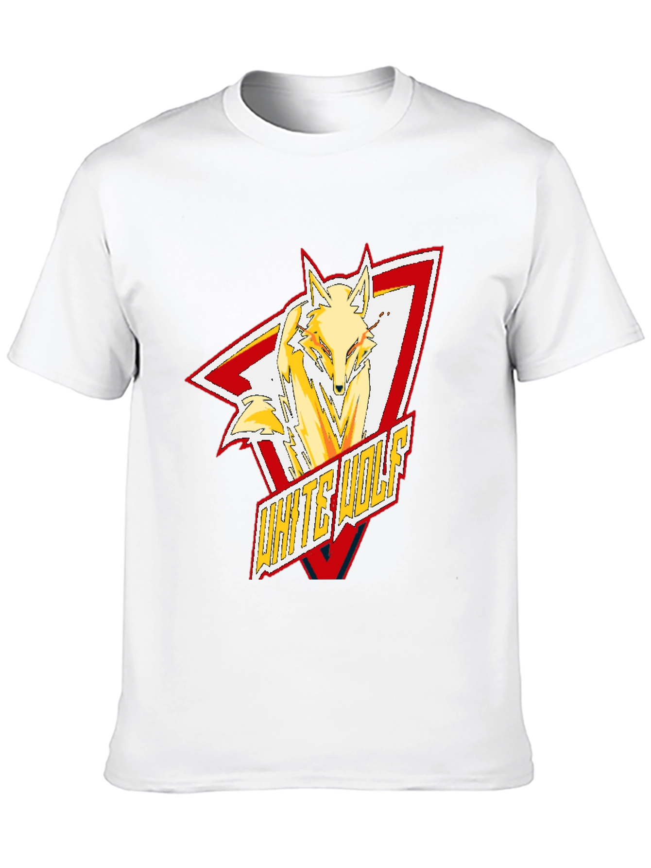 White Wolf Graphic T-Shirt - Trendy & Stylish