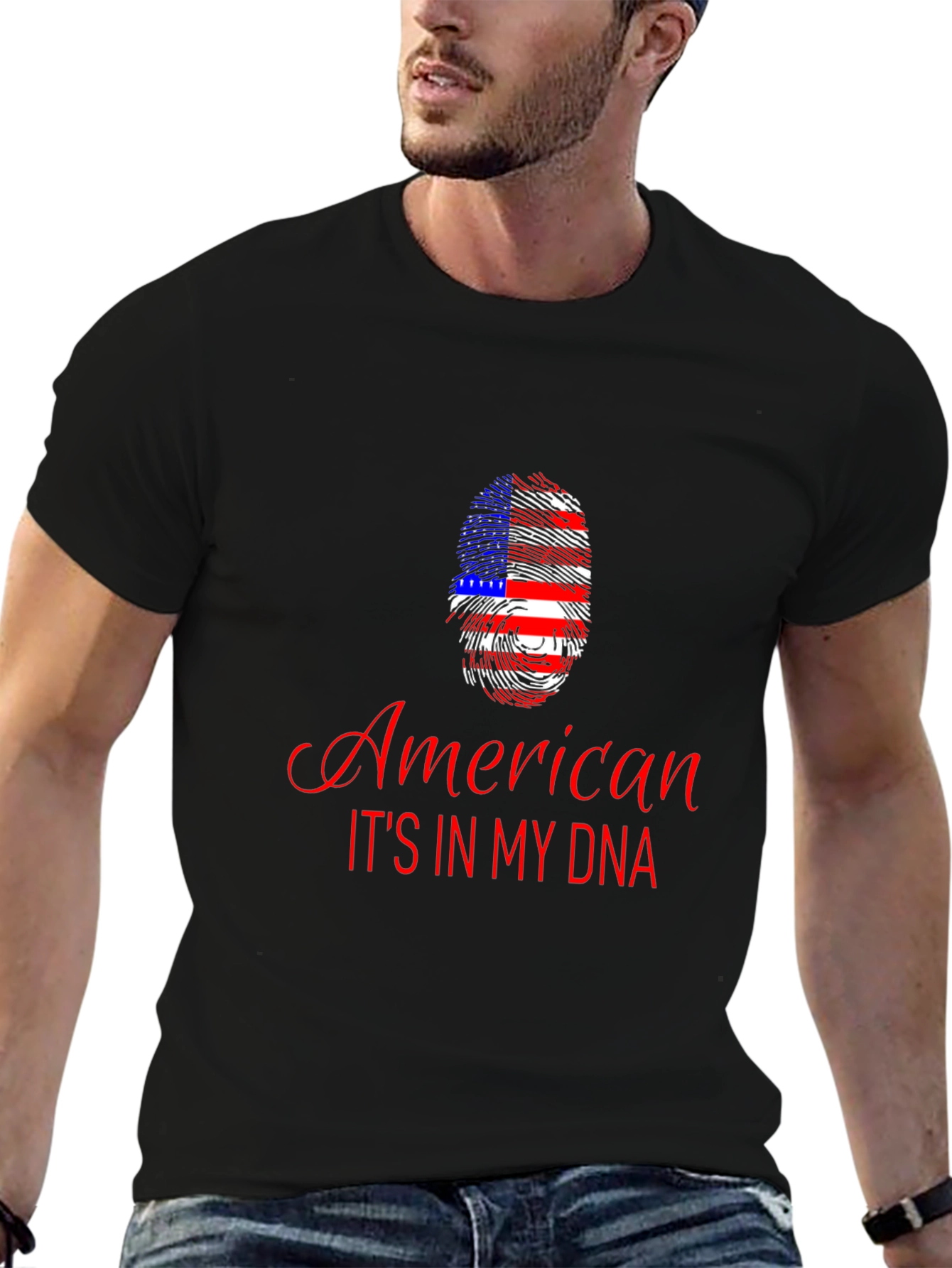 American DNA Black T-Shirt