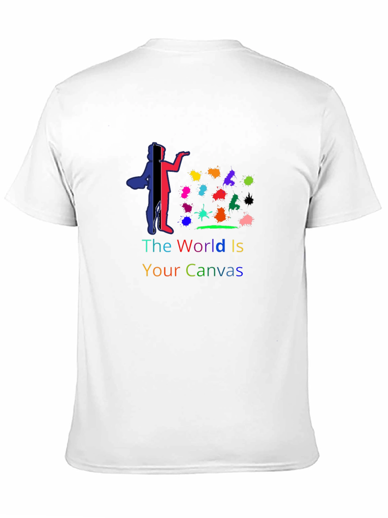 Artistic World Is Your Canvas Black T-Shirt