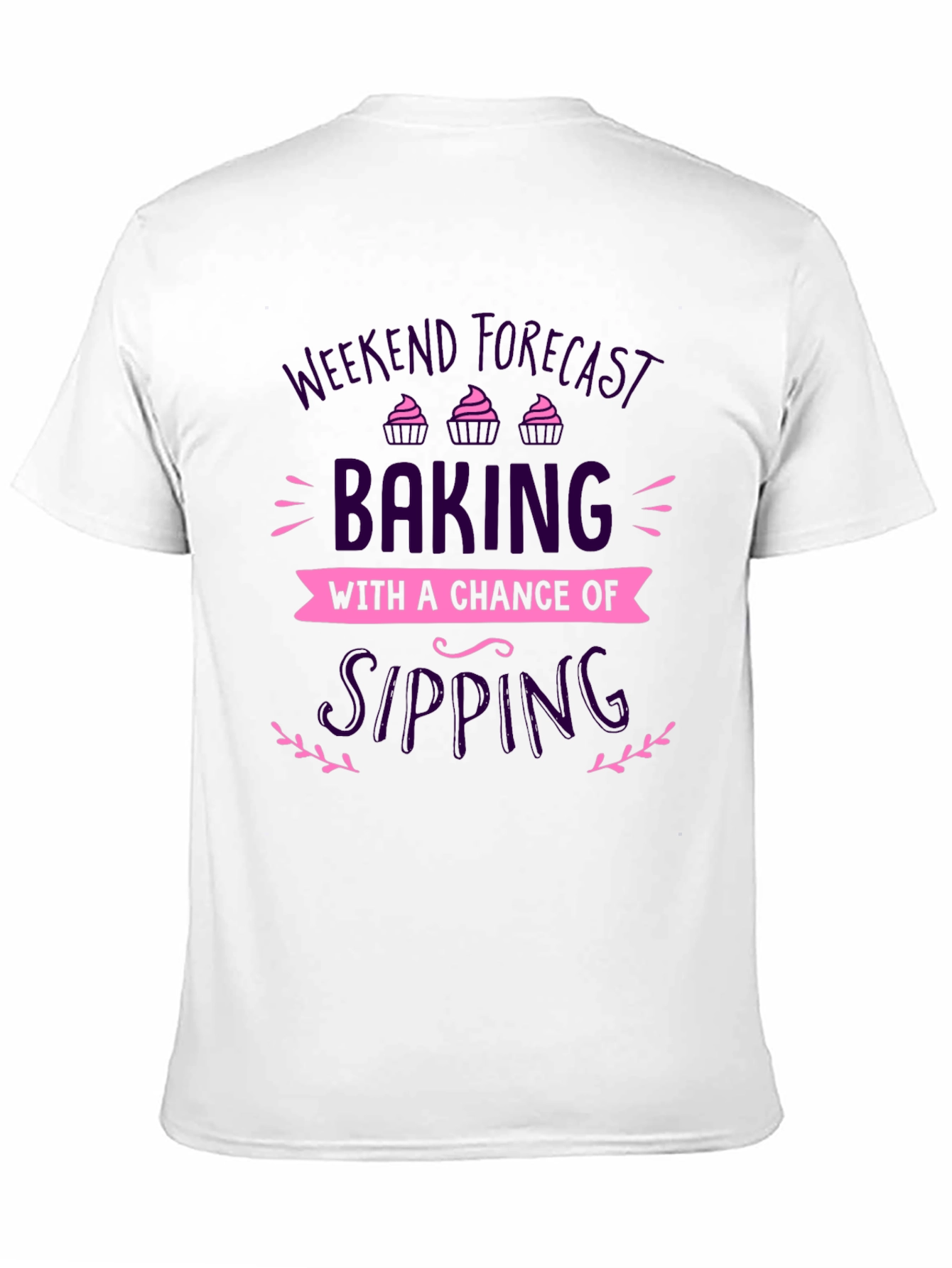 Weekend Baking & Sipping Black Graphic T-Shirt