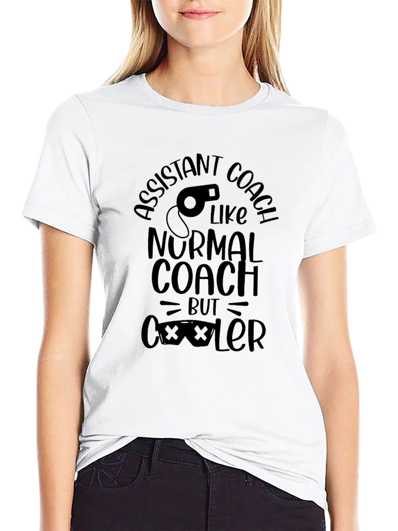 Assistant Coach Black T-Shirt - Cooler Than Normal!