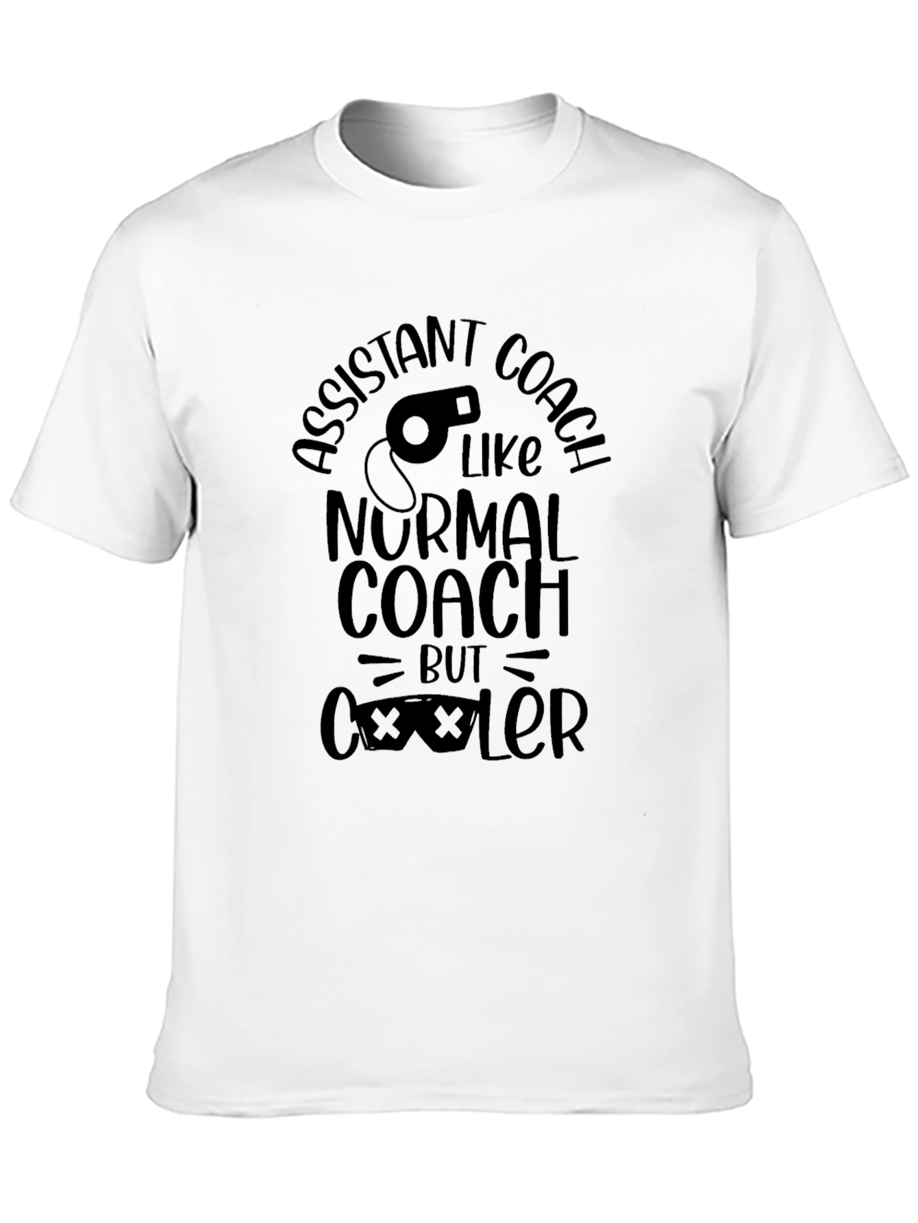 Assistant Coach Black T-Shirt - Cooler Than Normal!