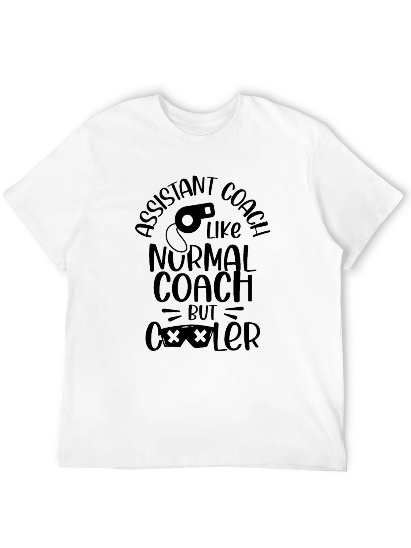 Assistant Coach Black T-Shirt - Cooler Than Normal!