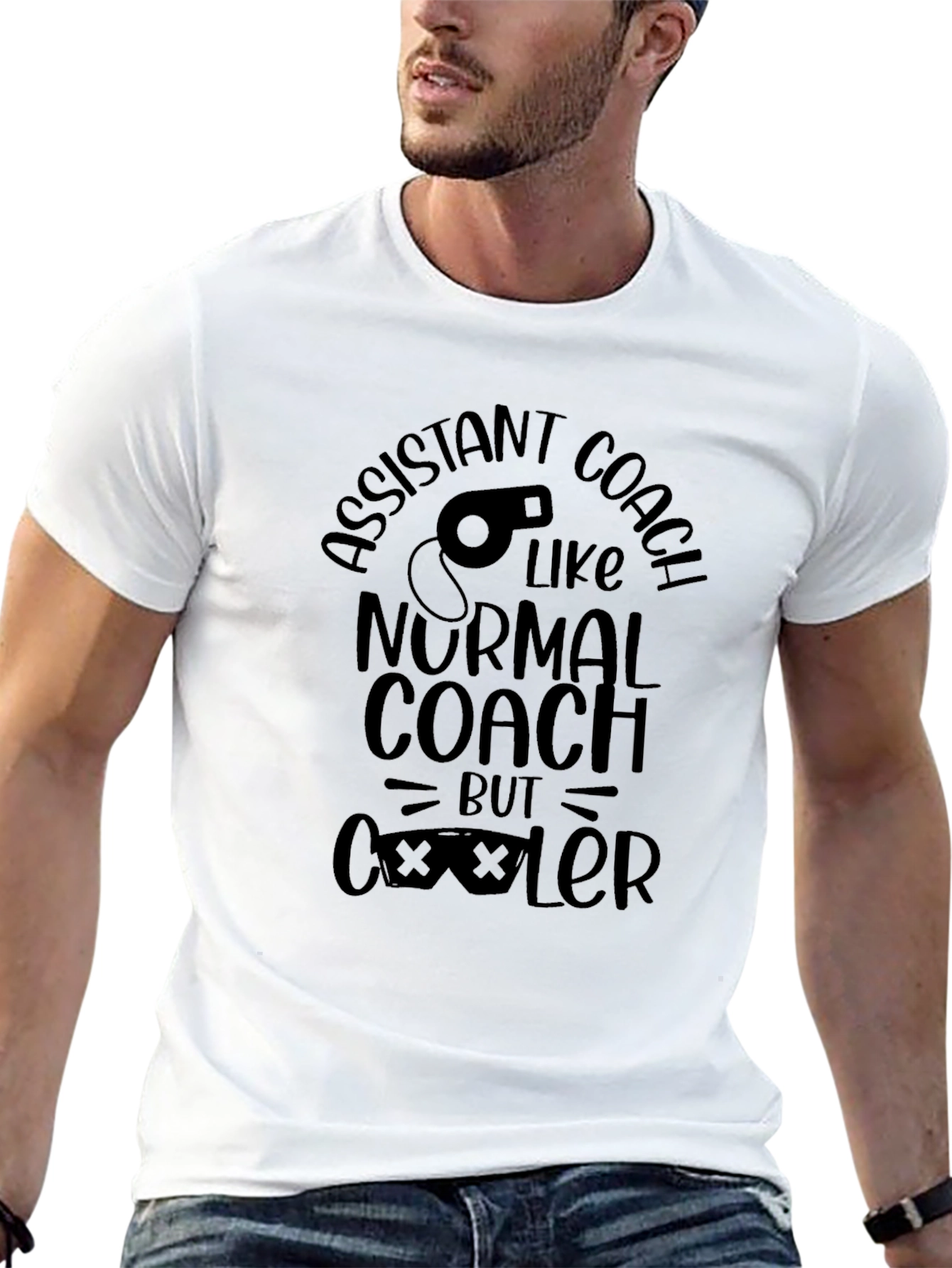 Assistant Coach Black T-Shirt - Cooler Than Normal!