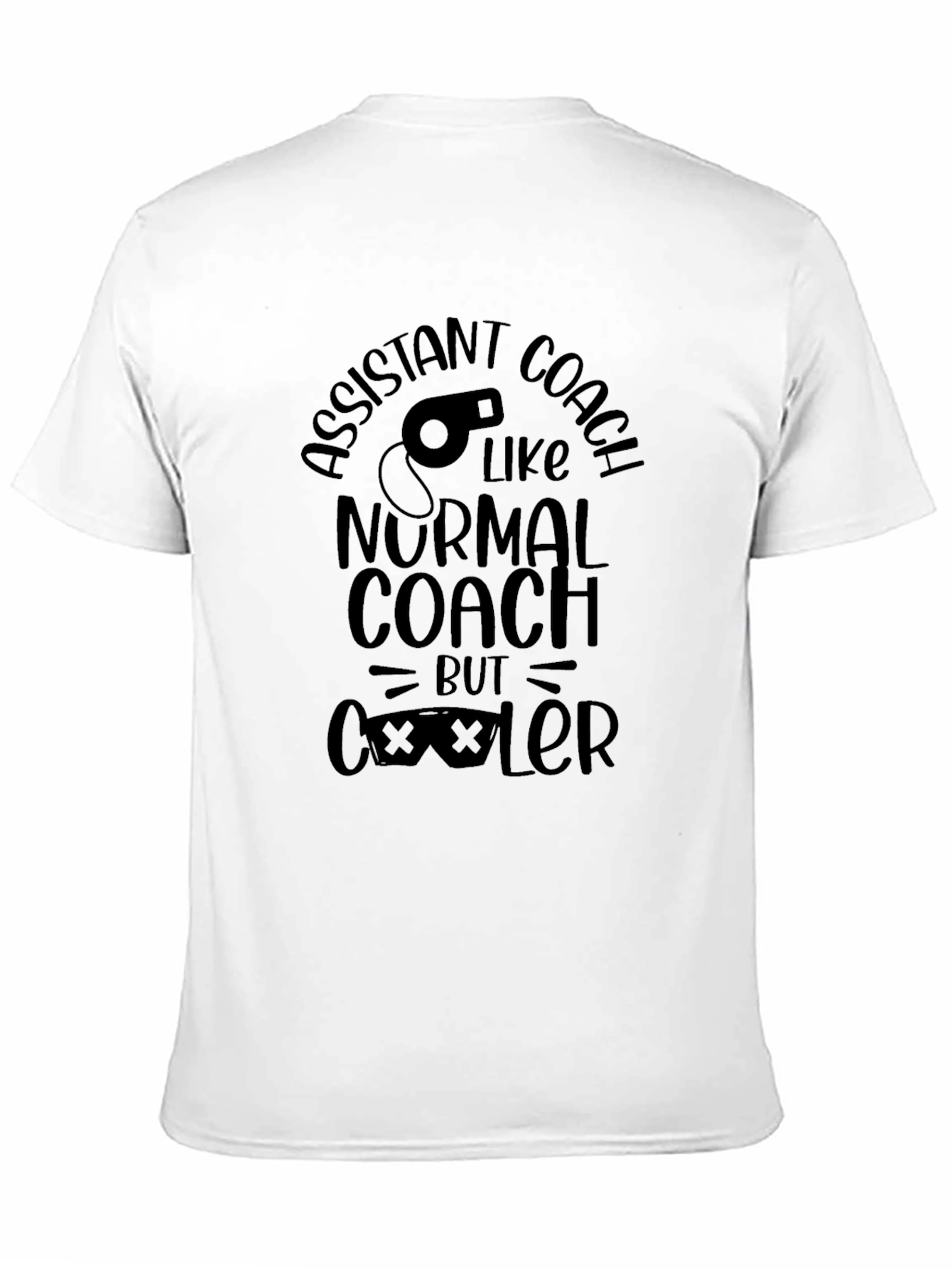 Assistant Coach Black T-Shirt - Cooler Than Normal!