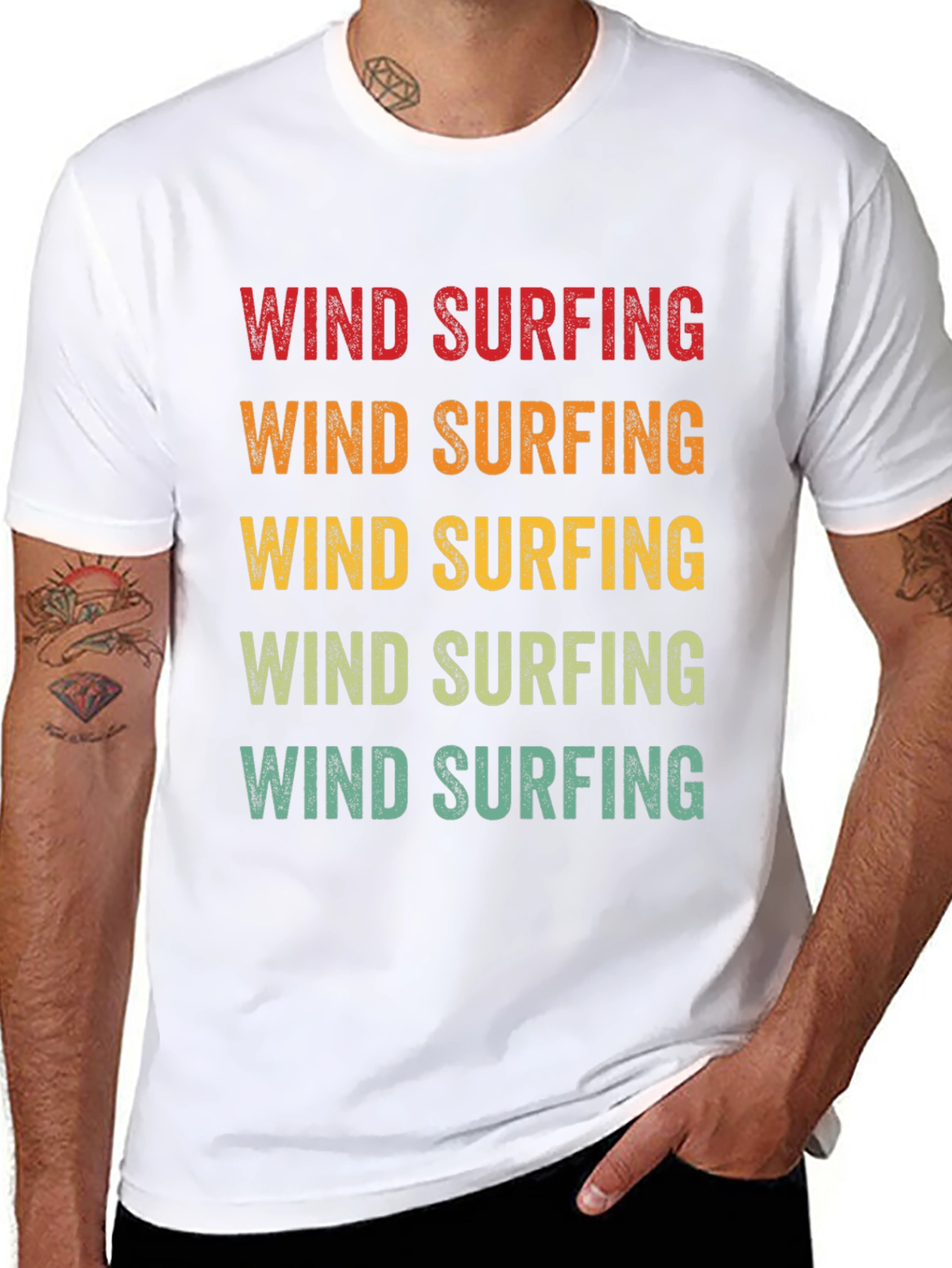 Wind Surfing Retro T-Shirt