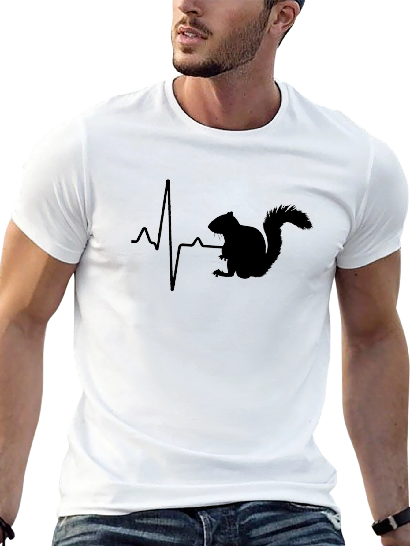 Squirrel Heartbeat Graphic Tee
