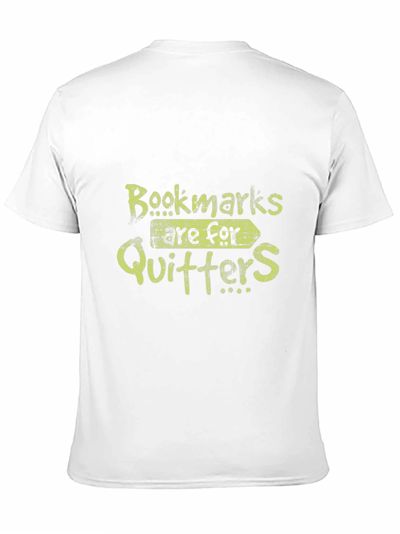 Bookmarks Are For Quitters Funny Graphic T-Shirt