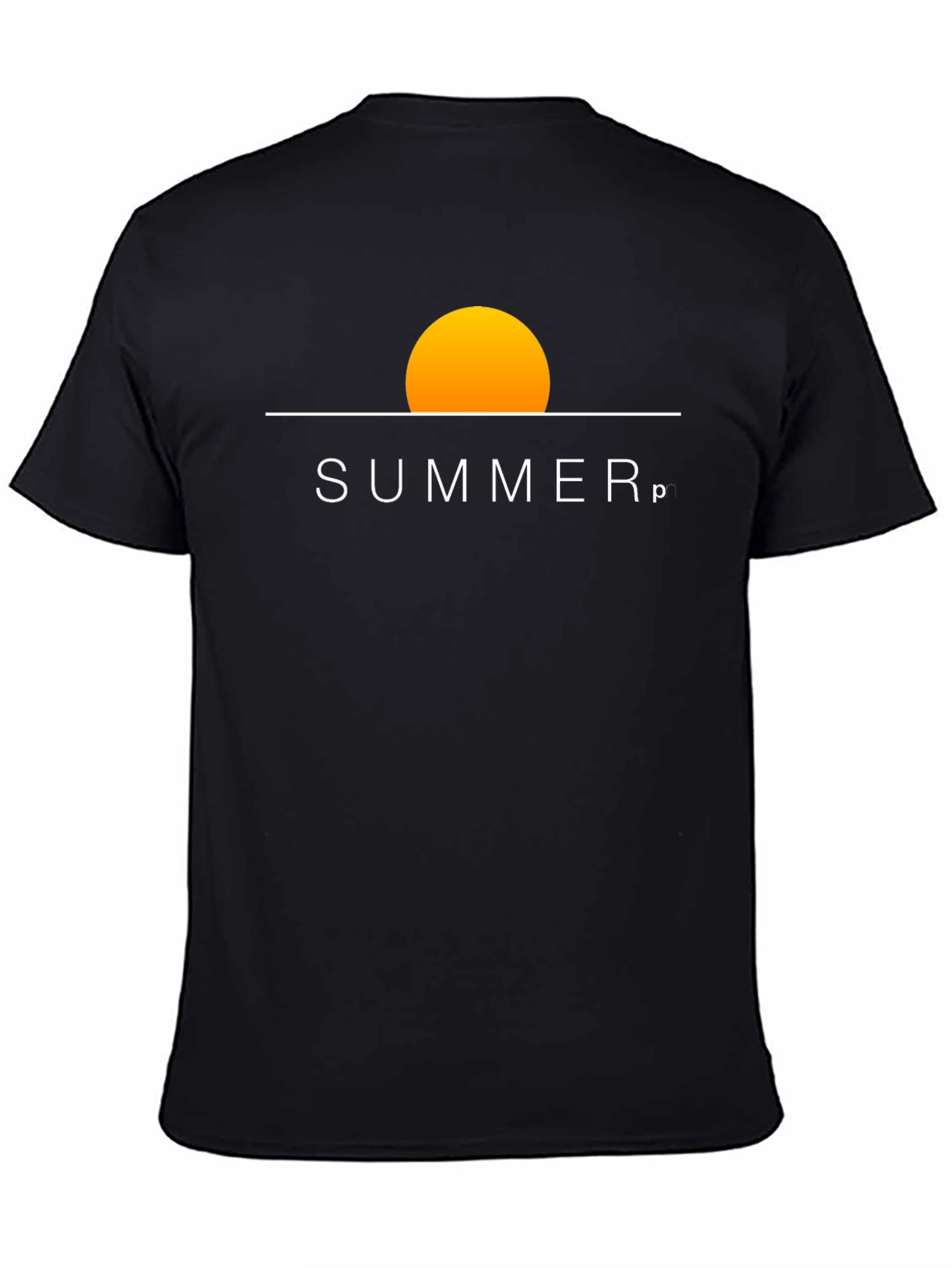 Summer Graphic Tee - Stylish Black Cotton T-Shirt