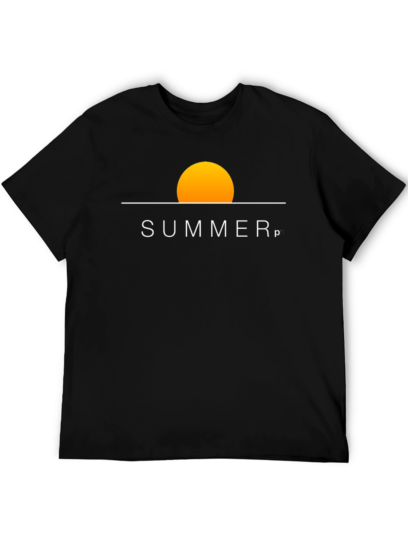 Summer Graphic Tee - Stylish Black Cotton T-Shirt