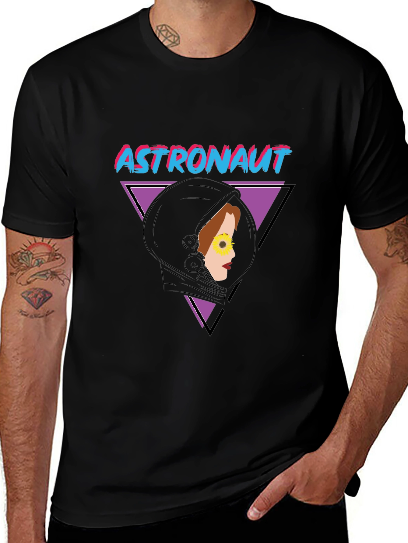 Astronaut Retro Graphic T-Shirt