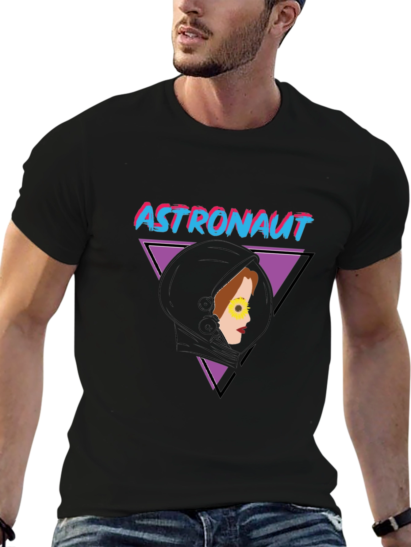 Astronaut Retro Graphic T-Shirt
