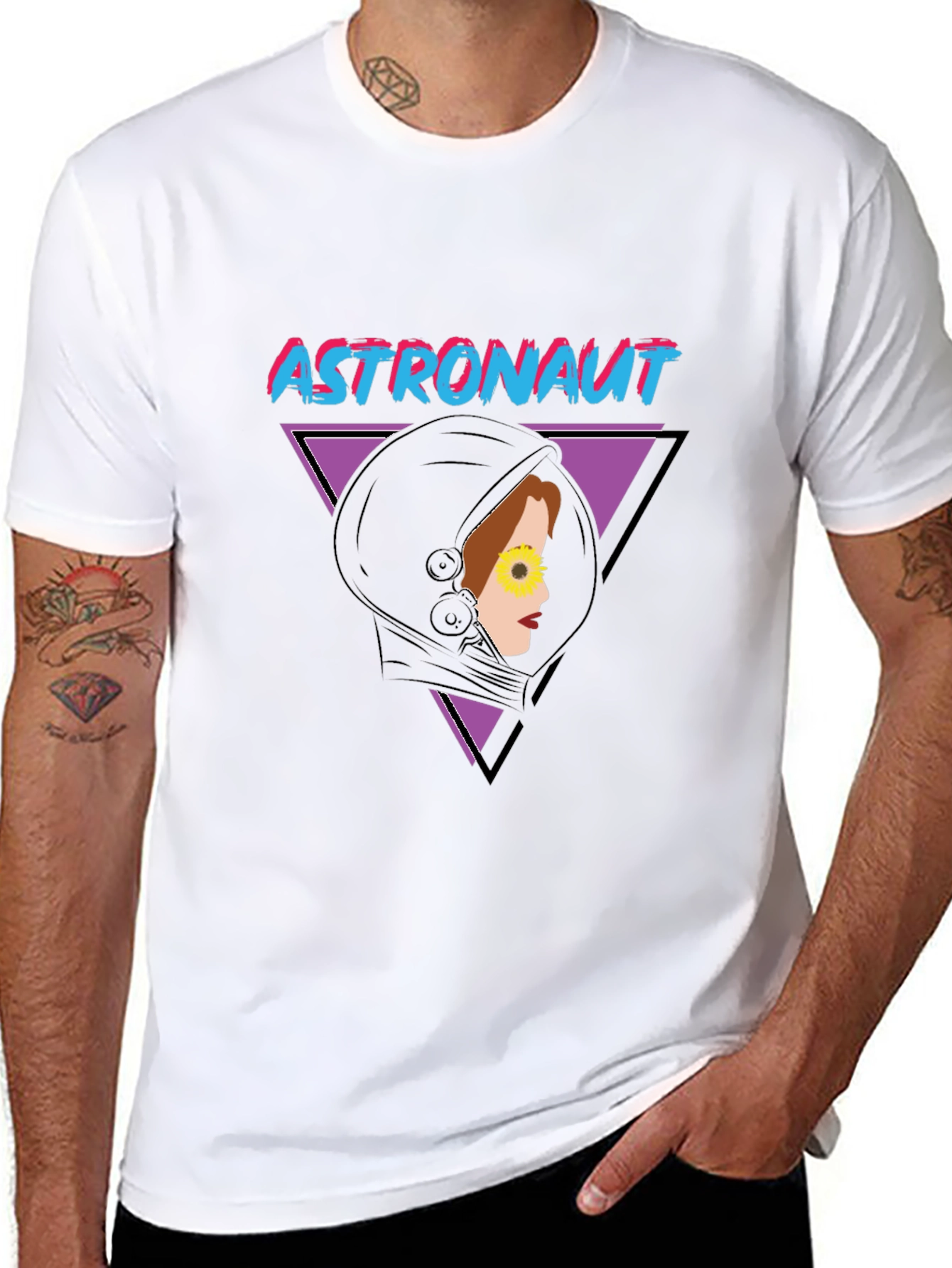 Astronaut Retro Graphic T-Shirt