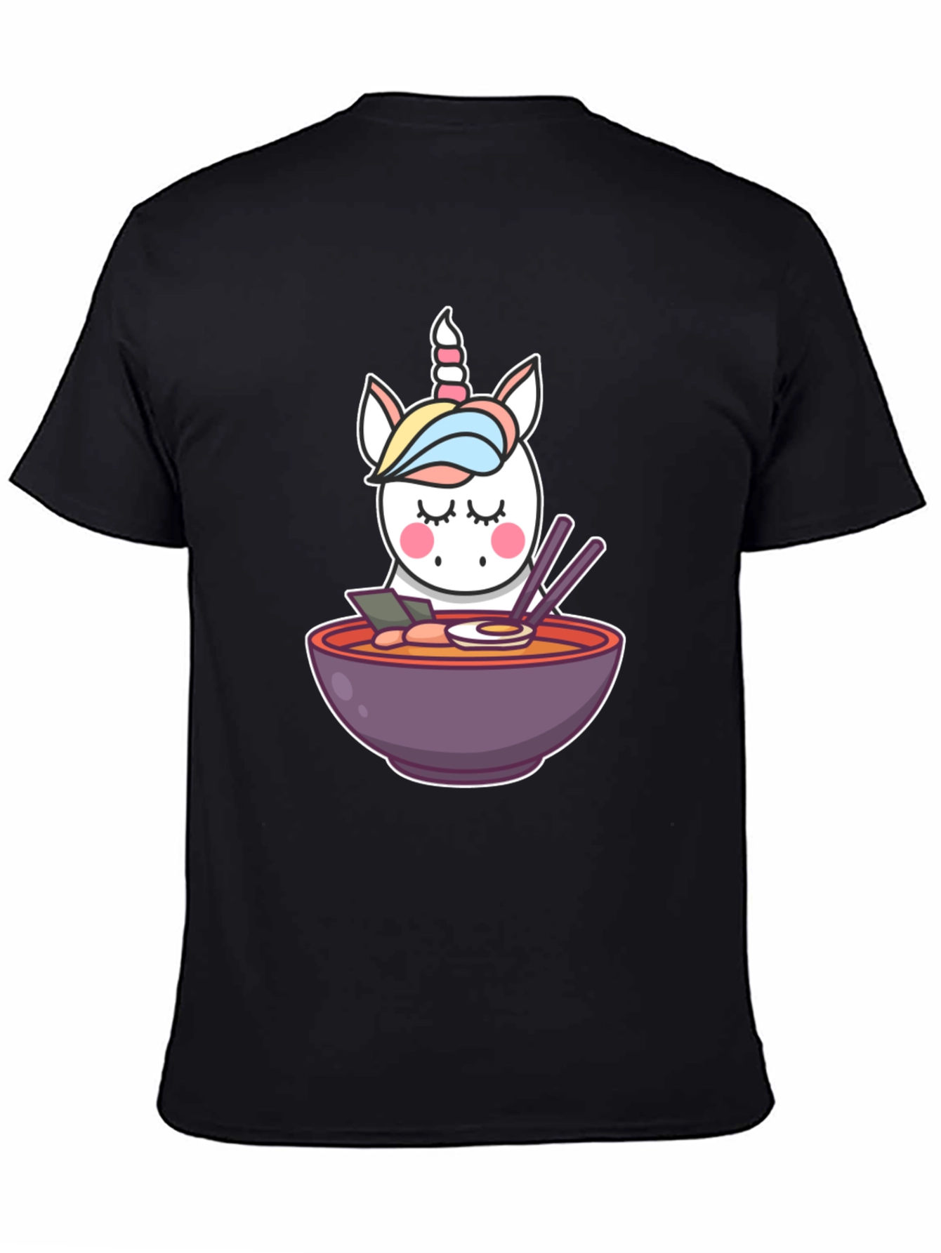 Unicorn Ramen Black T-Shirt