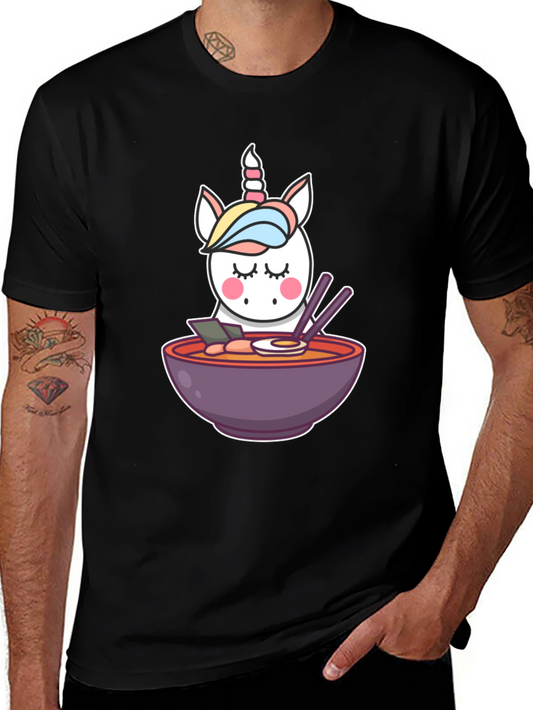 Unicorn Ramen Black T-Shirt