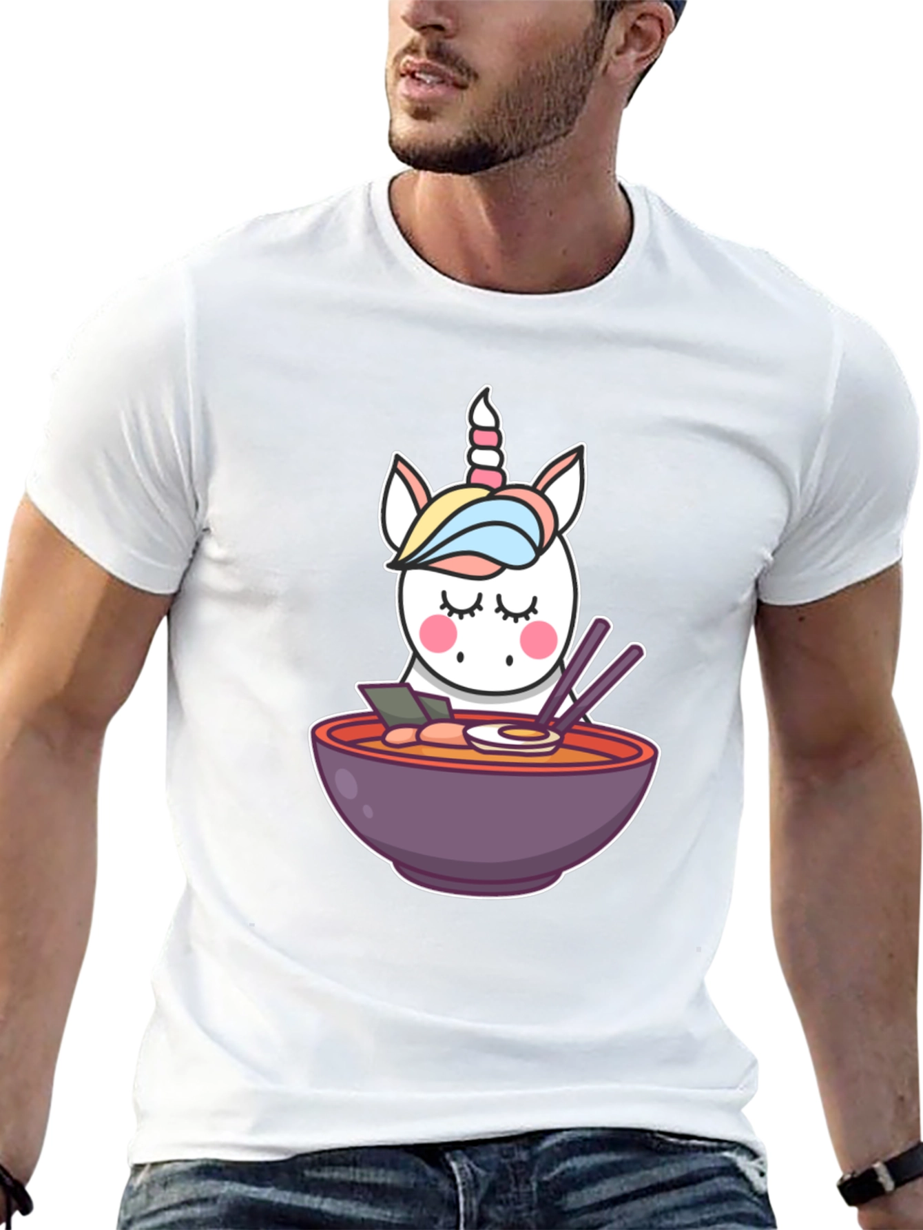 Unicorn Ramen Black T-Shirt