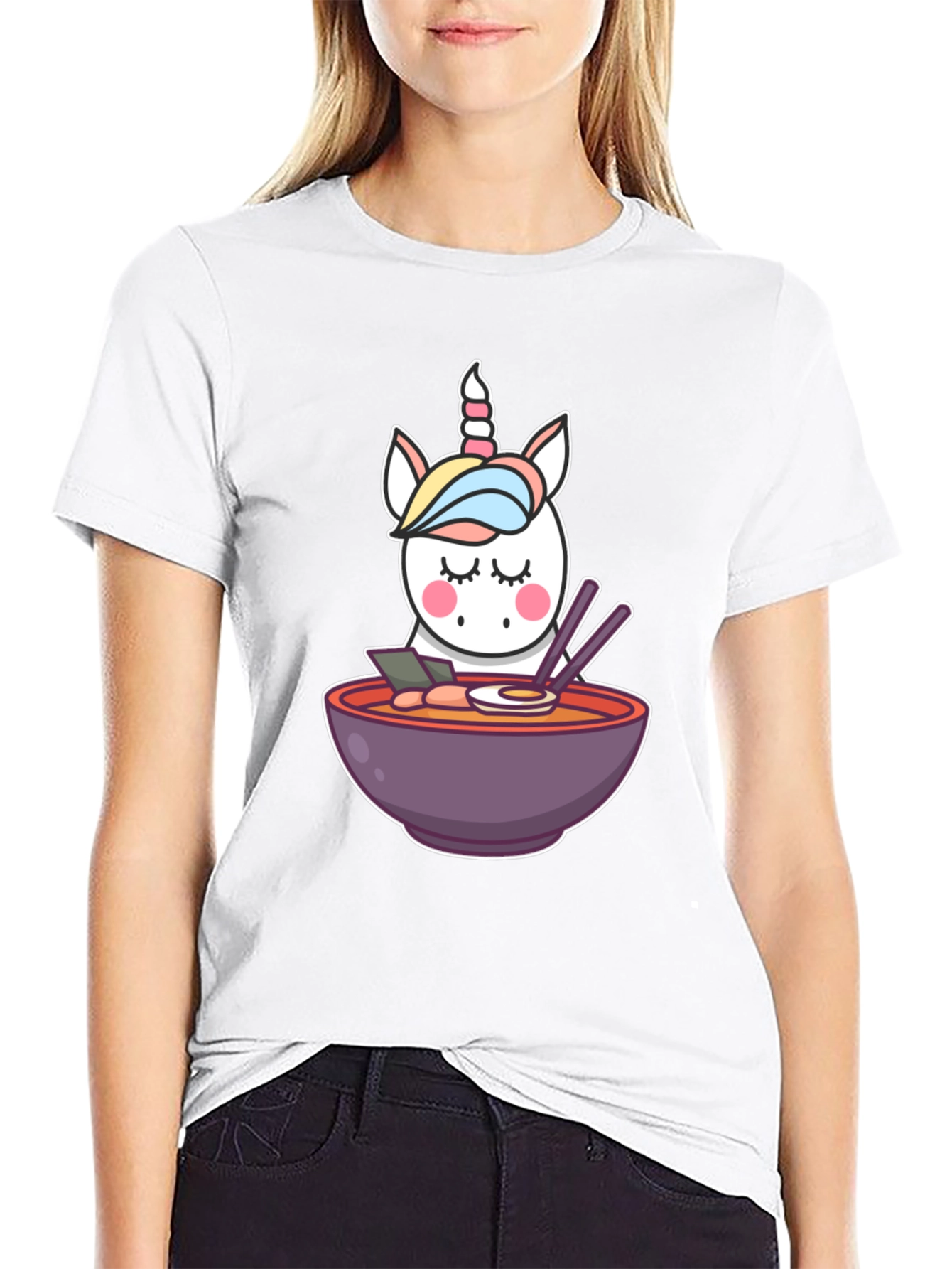 Unicorn Ramen Black T-Shirt