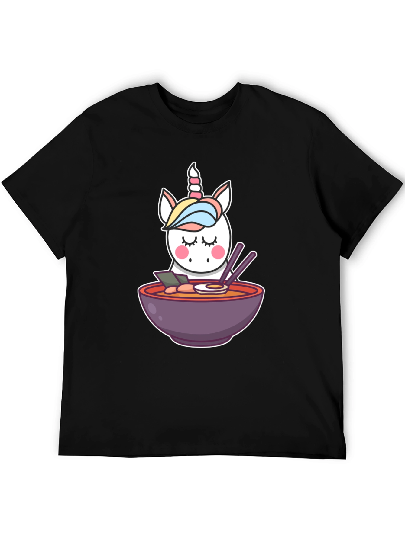 Unicorn Ramen Black T-Shirt