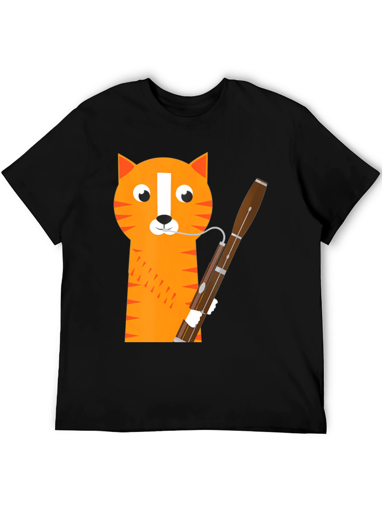 Cat Bassoon T-Shirt - Funny Musician Tee
