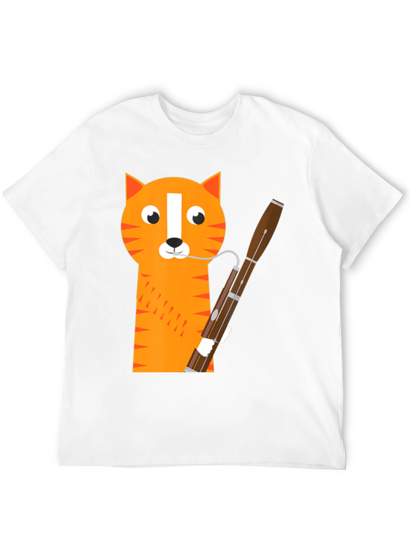 Cat Bassoon T-Shirt - Funny Musician Tee