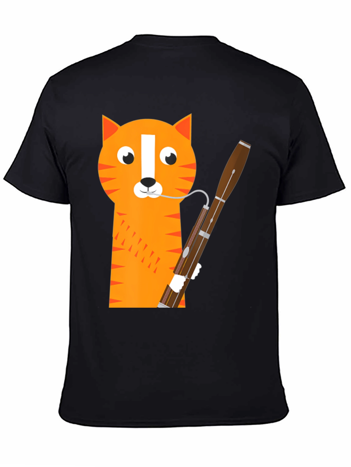 Cat Bassoon T-Shirt - Funny Musician Tee