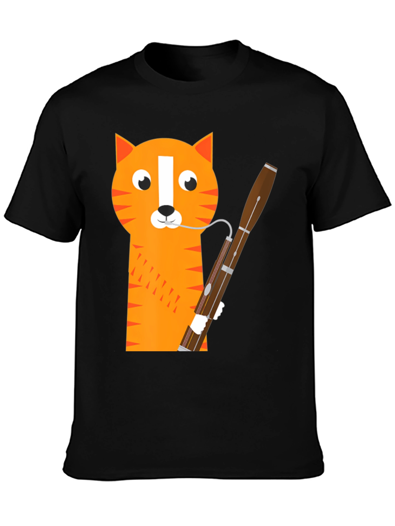 Cat Bassoon T-Shirt - Funny Musician Tee