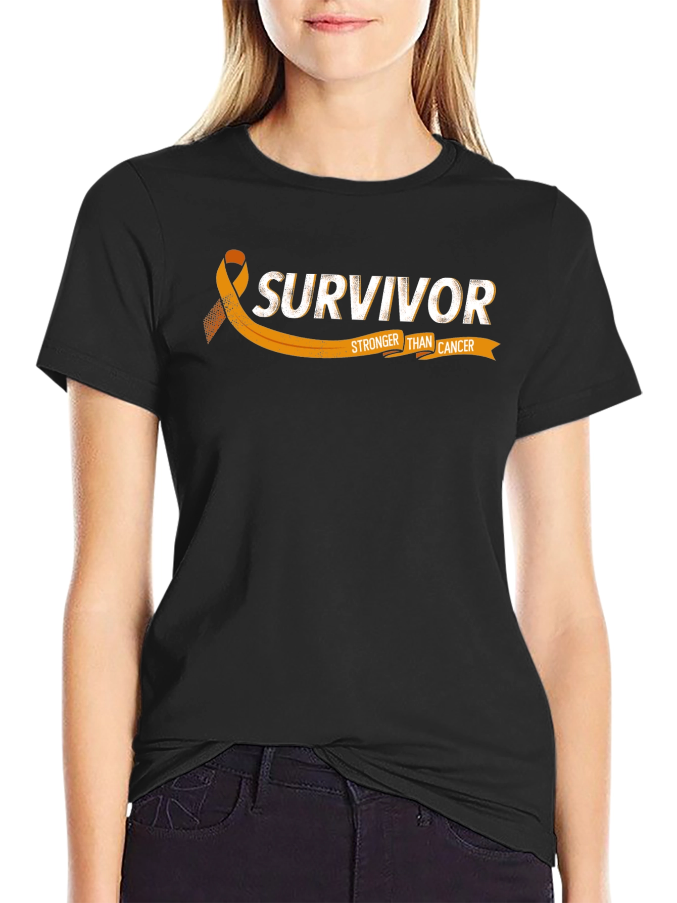Survivor Stronger Than Cancer Awareness T-Shirt